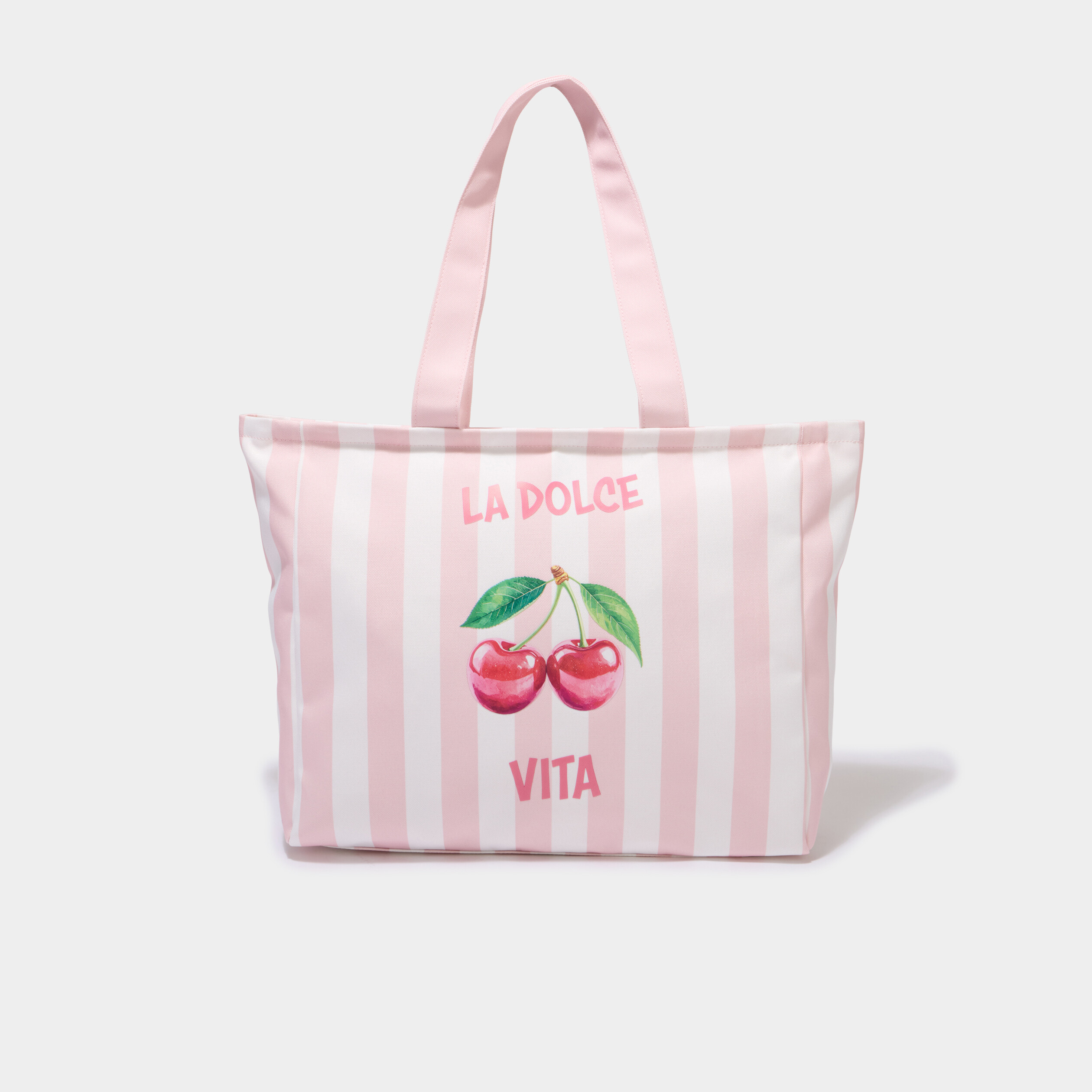Sac cabas rectangulaire rose pastel femme