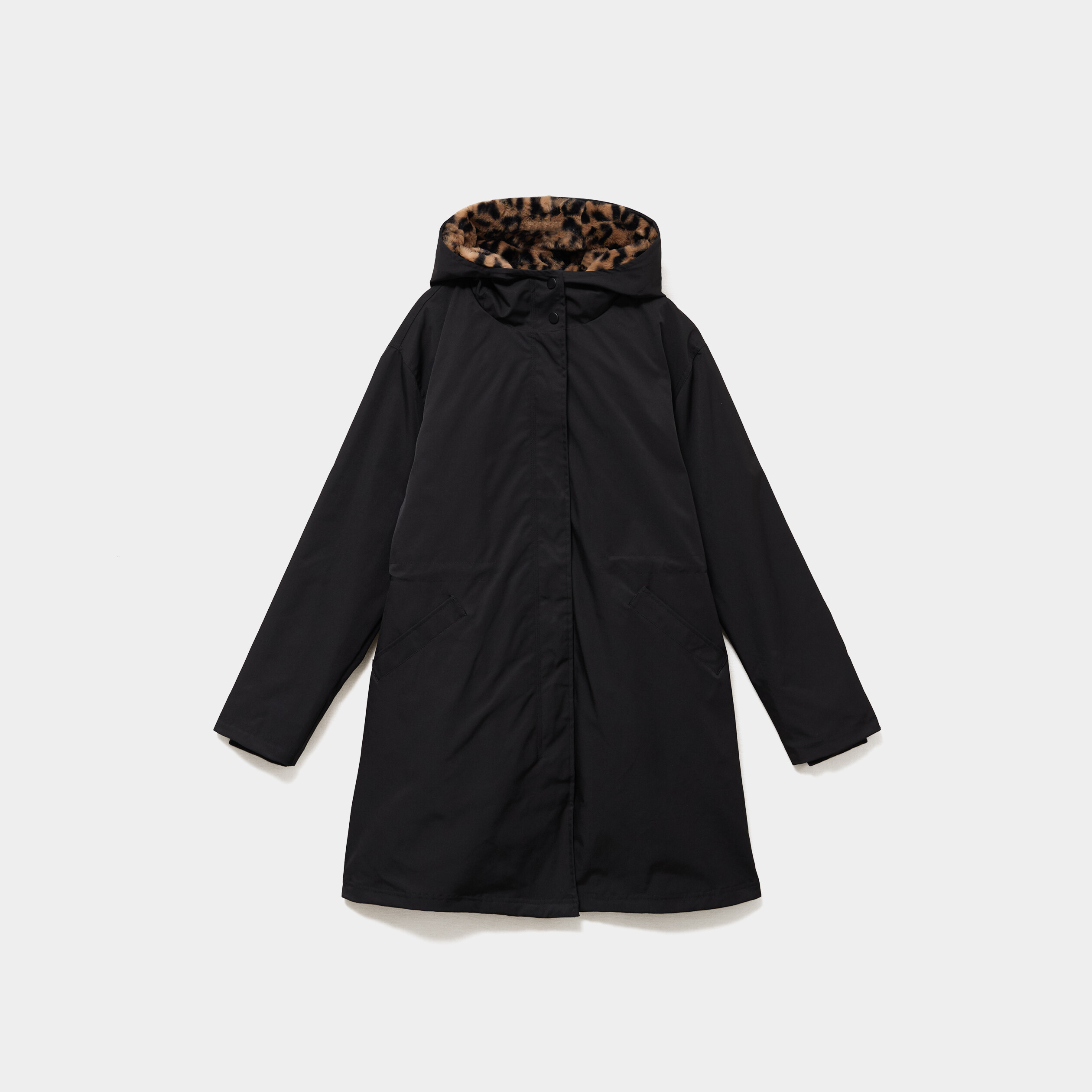 Parka 3-en-1 avec capuche amovible noir femme