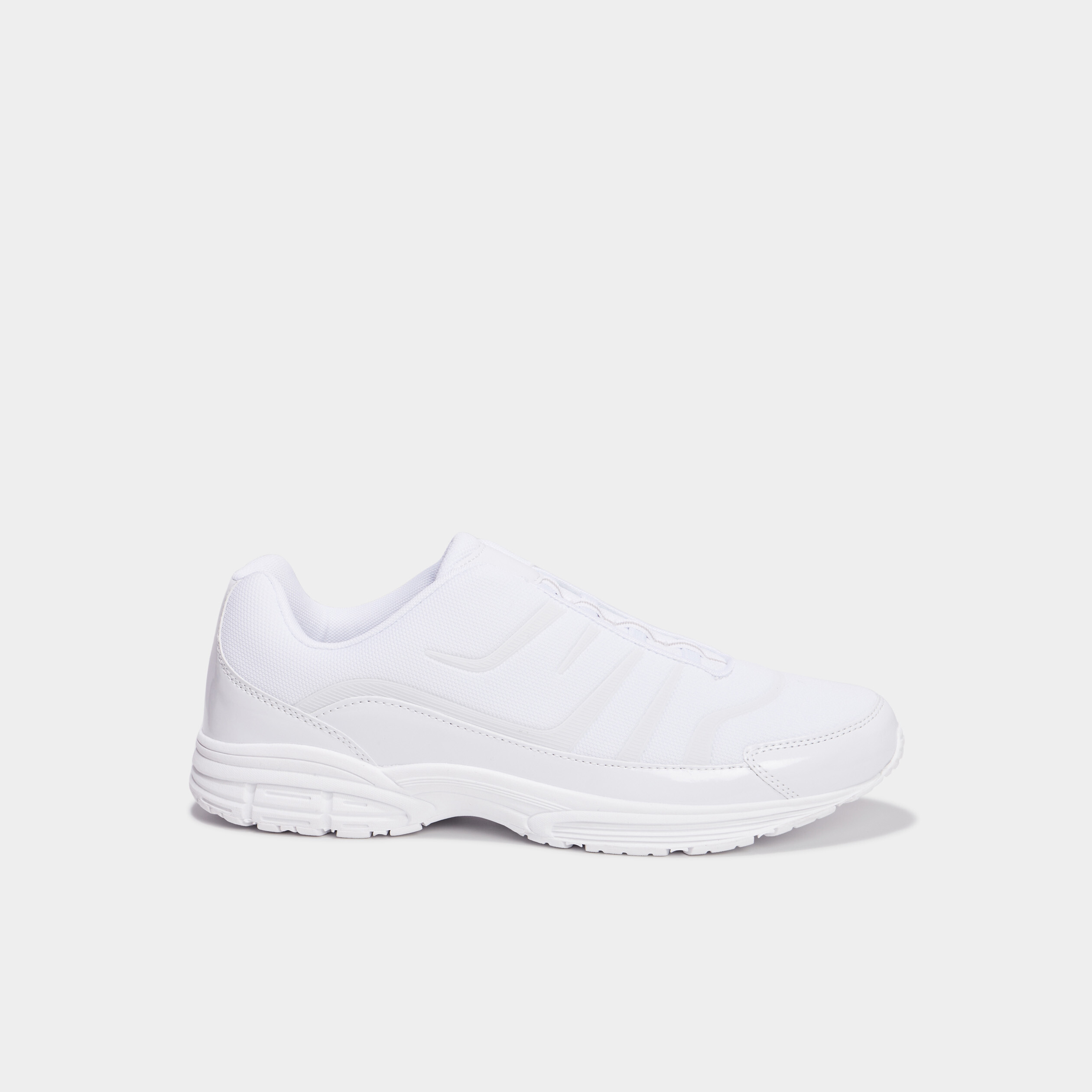 baskets plates running elastiquees blanc homme Baskets plates running élastiquées blanc homme