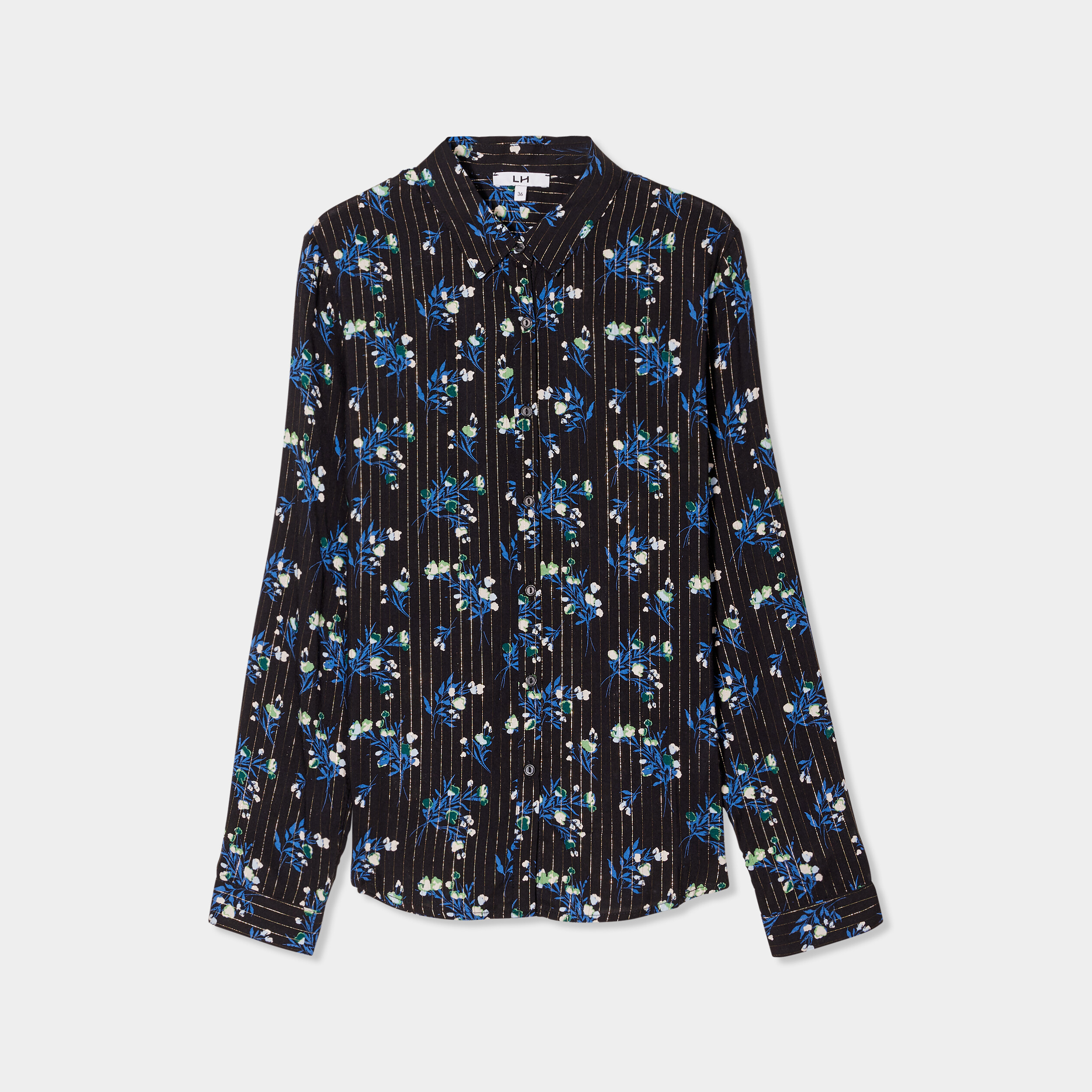 chemise fluide manches longues noir femme Chemise fluide manches longues noir femme