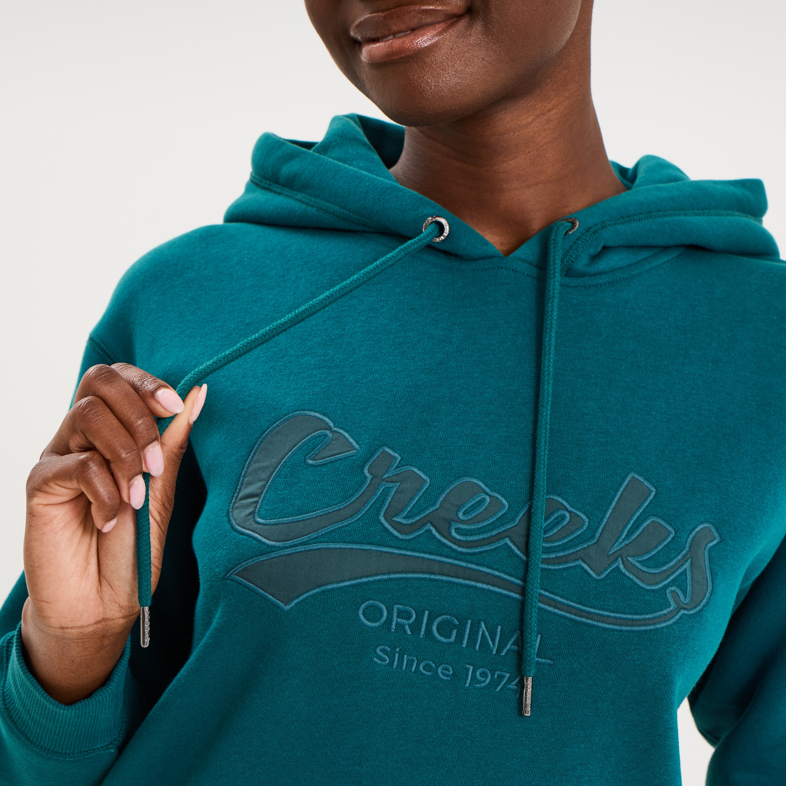 Sweat &agrave; capuche hoodie vert fonc&eacute; femme