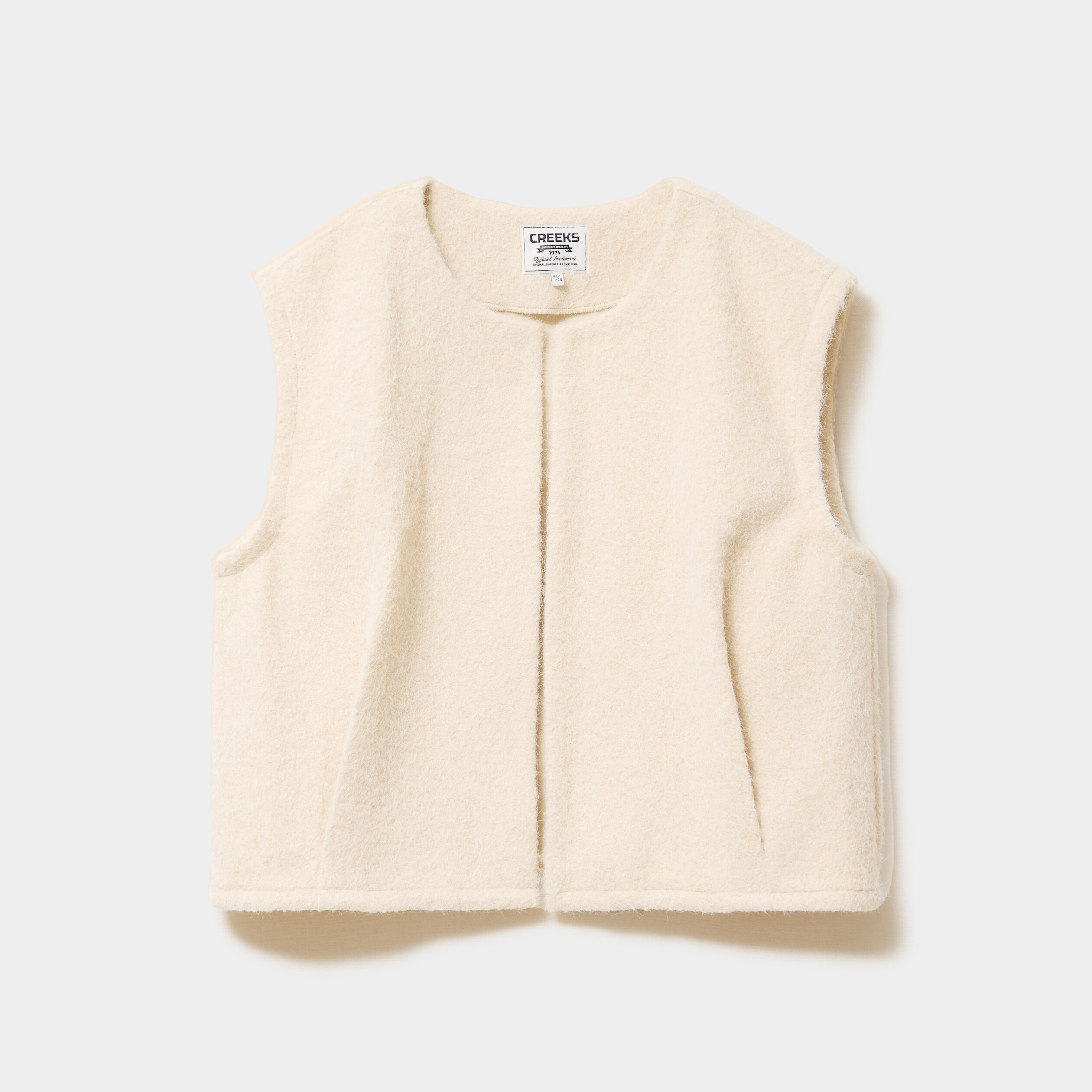 Veste sans manches sable femme grande taille