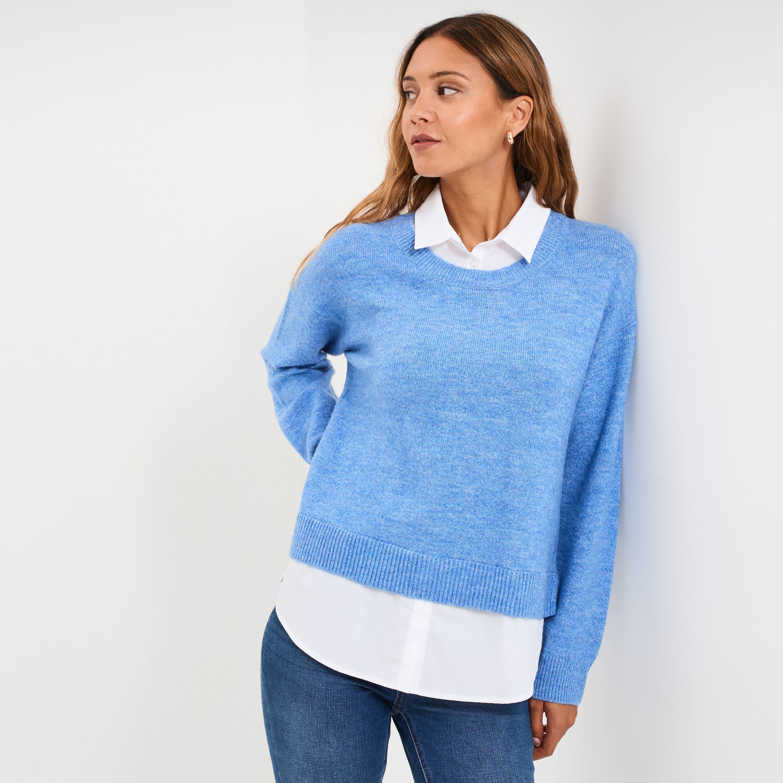 Chemise D'entraînement Logan 1/4 Zip – Bleu Crépuscule Bruyère, Femme