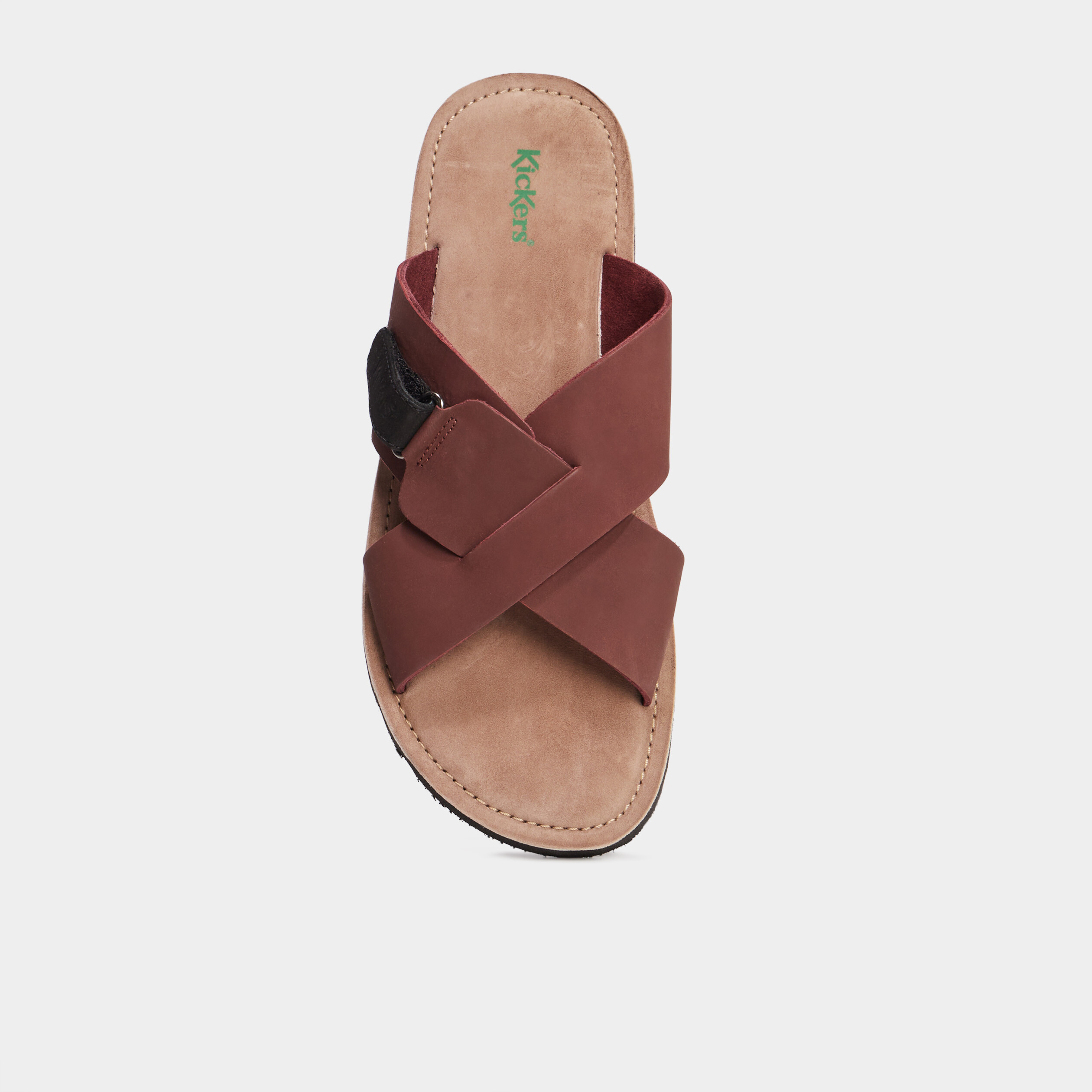 sandales en cuir marron homme Sandales en cuir marron homme