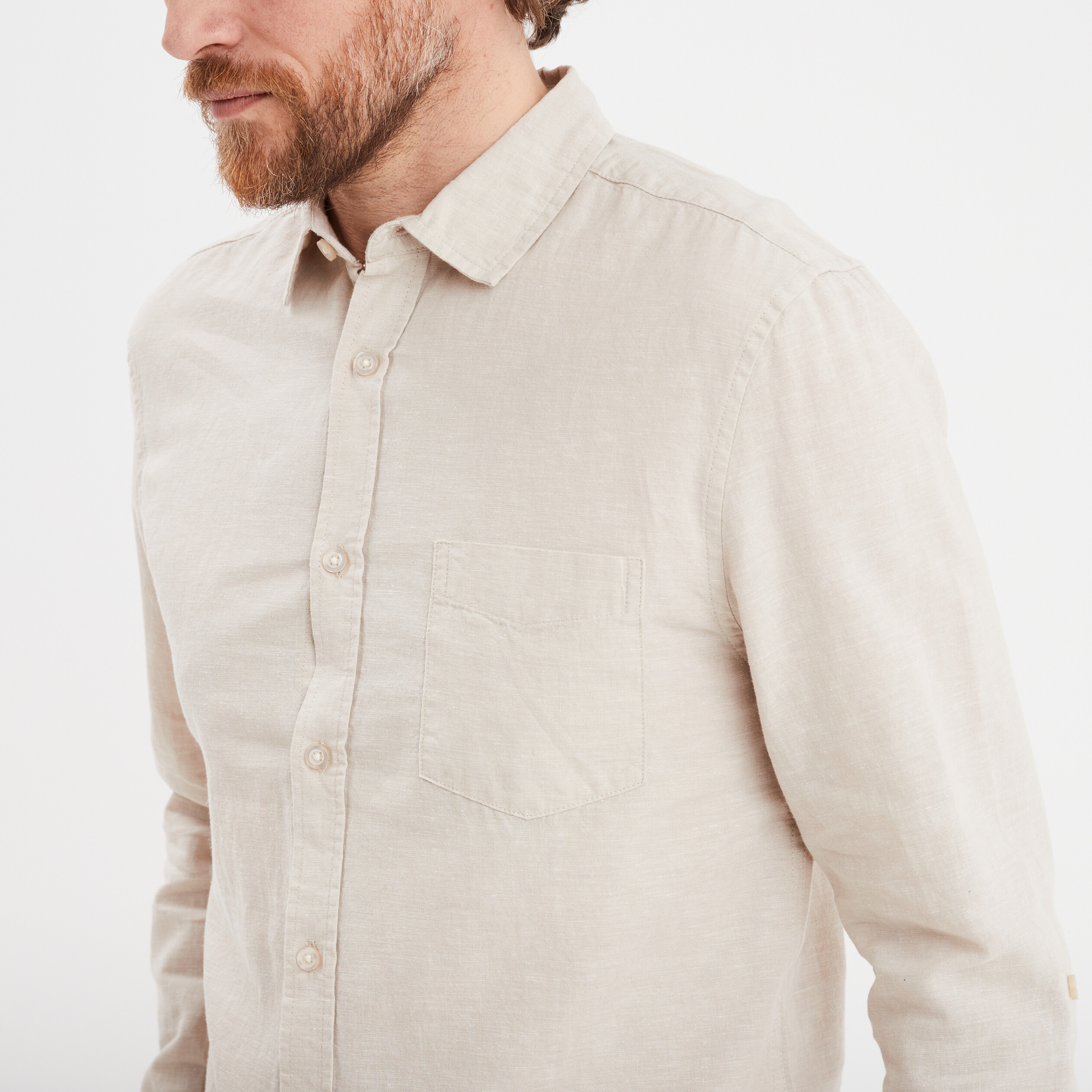 Chemise Lin Chemise Gris Clair Homme Chemise En Lin Pour Homme