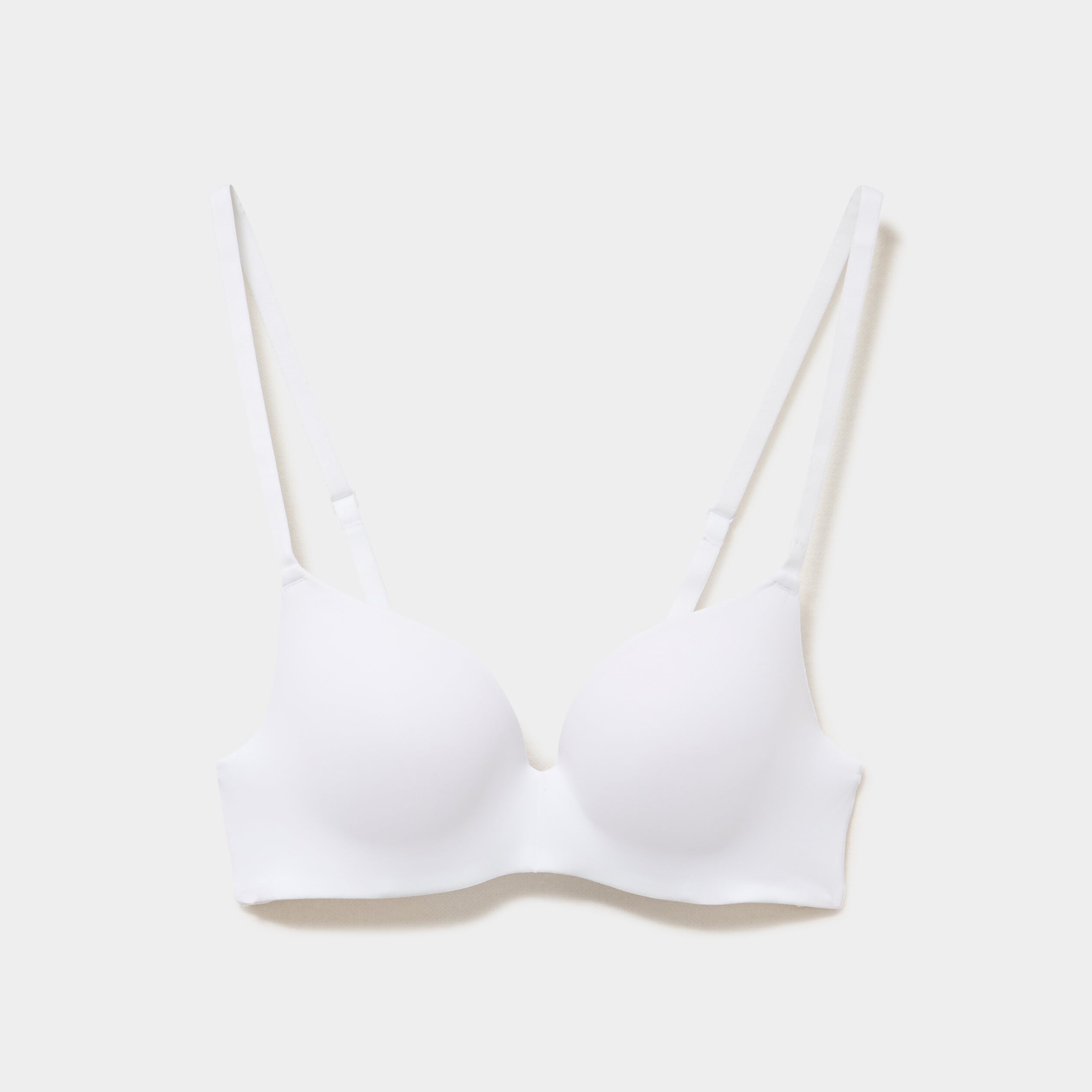 Soutien-gorge push-up microfibre blanc femme