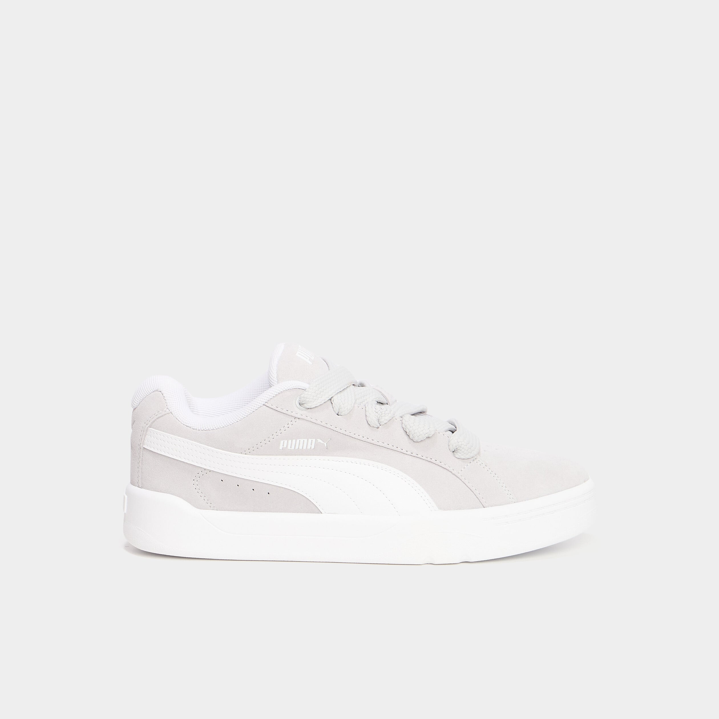 Tennis basses &agrave; lacets Puma gris homme