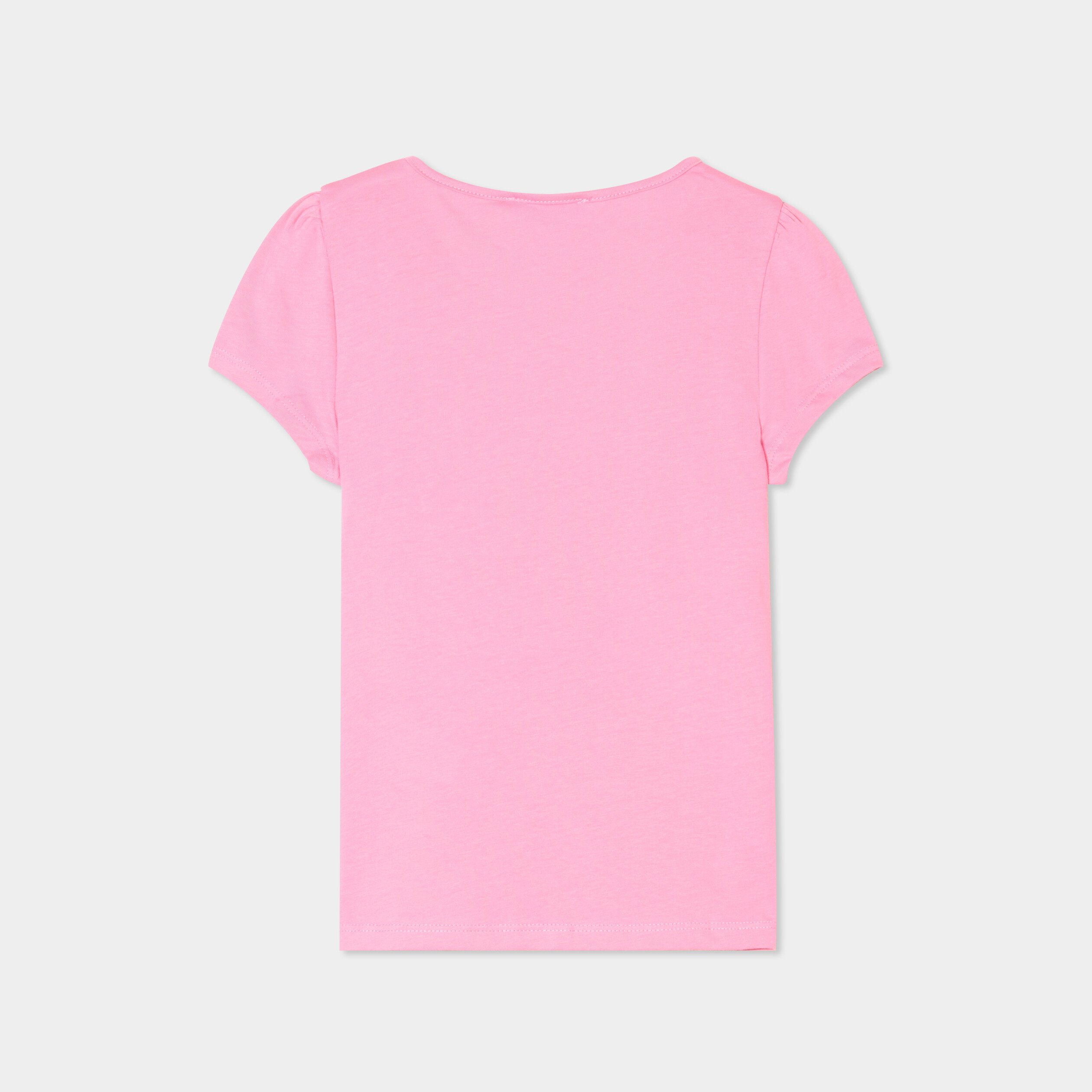 ensemble pyjama short et t shirt coton rose clair fille Ensemble pyjama short et t-shirt coton rose clair fille