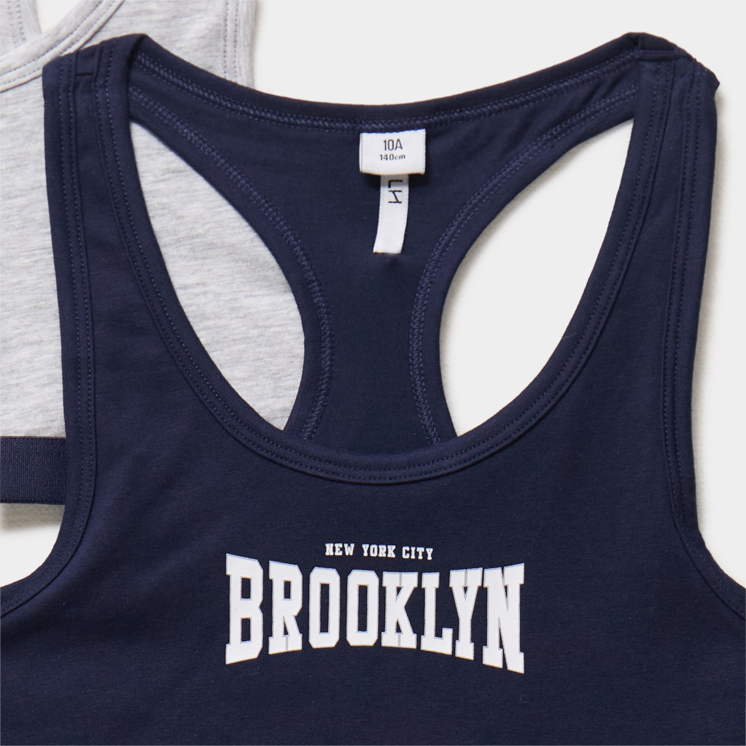 Lots 2 brassi&egrave;res coton bleu marine fille