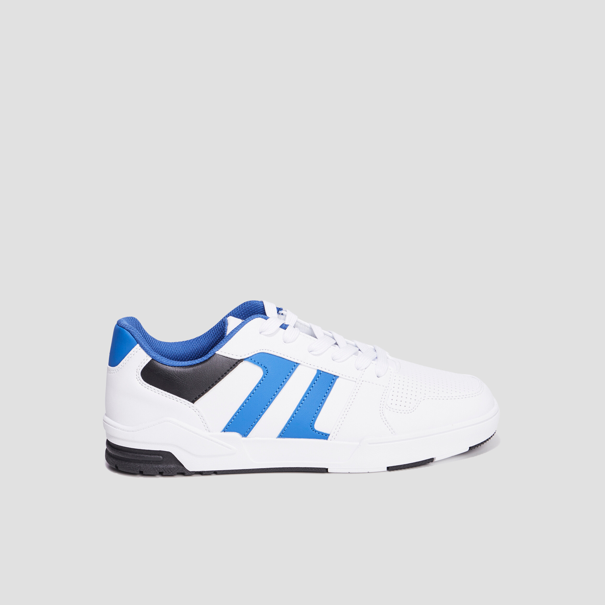 Tennis basses à lacets blanc homme