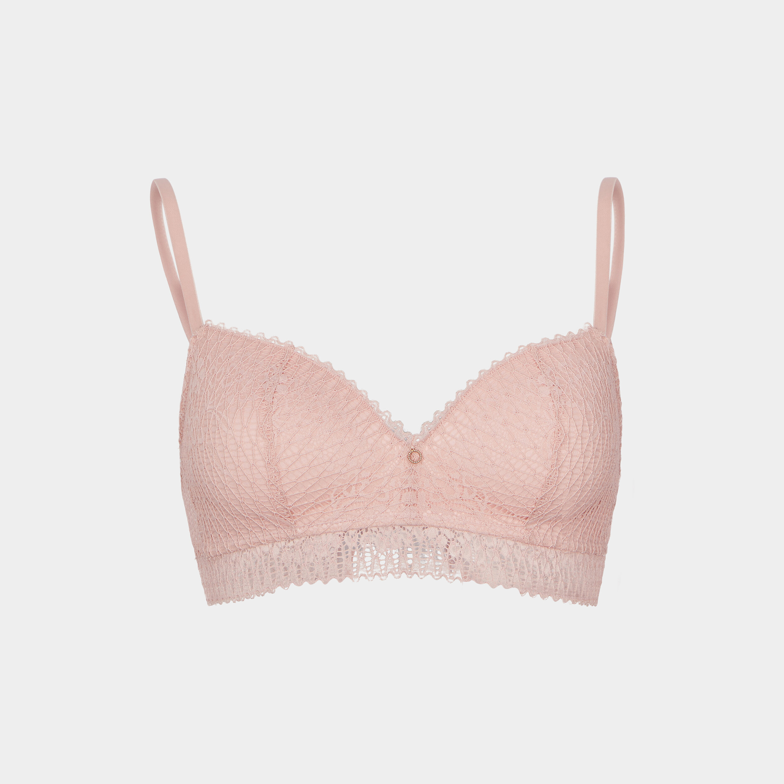 soutien gorge triangle micro dentelle rose poudree femme Soutien-gorge triangle micro dentelle rose poudrée femme