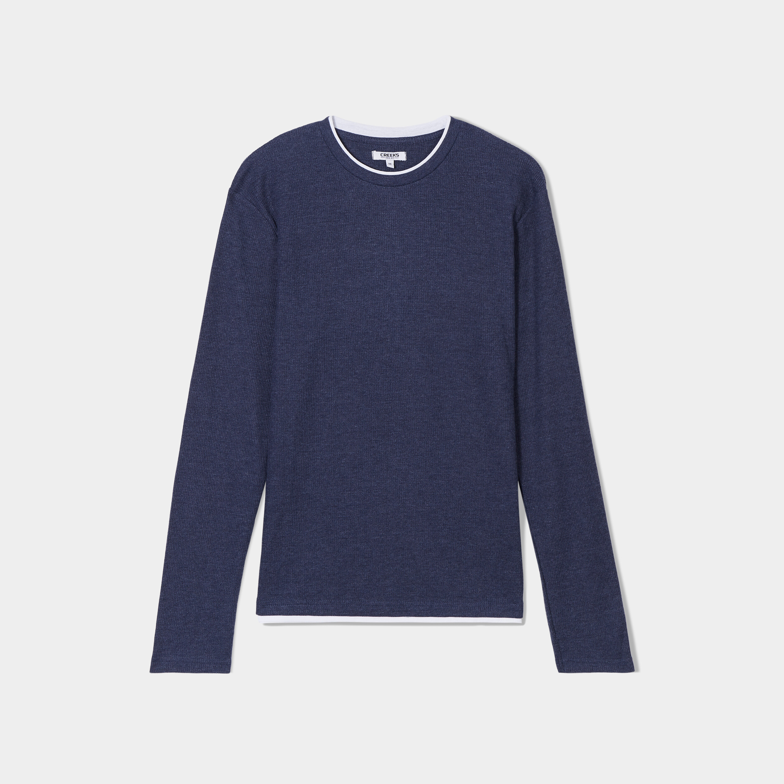 t shirt col rond creeks bleu marine homme T-shirt col rond Creeks bleu marine homme