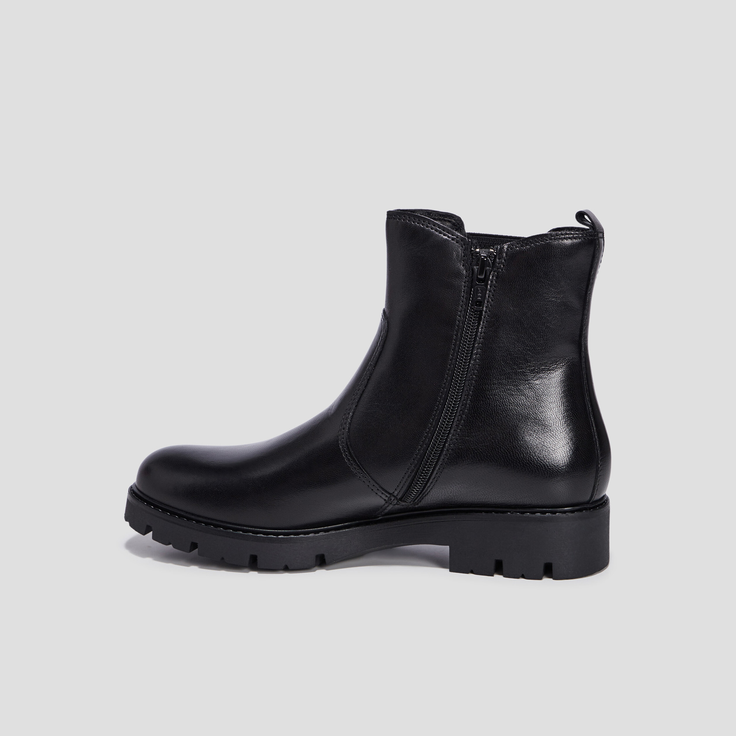 bottines chelsea en cuir noir fille Bottines chelsea en cuir noir fille