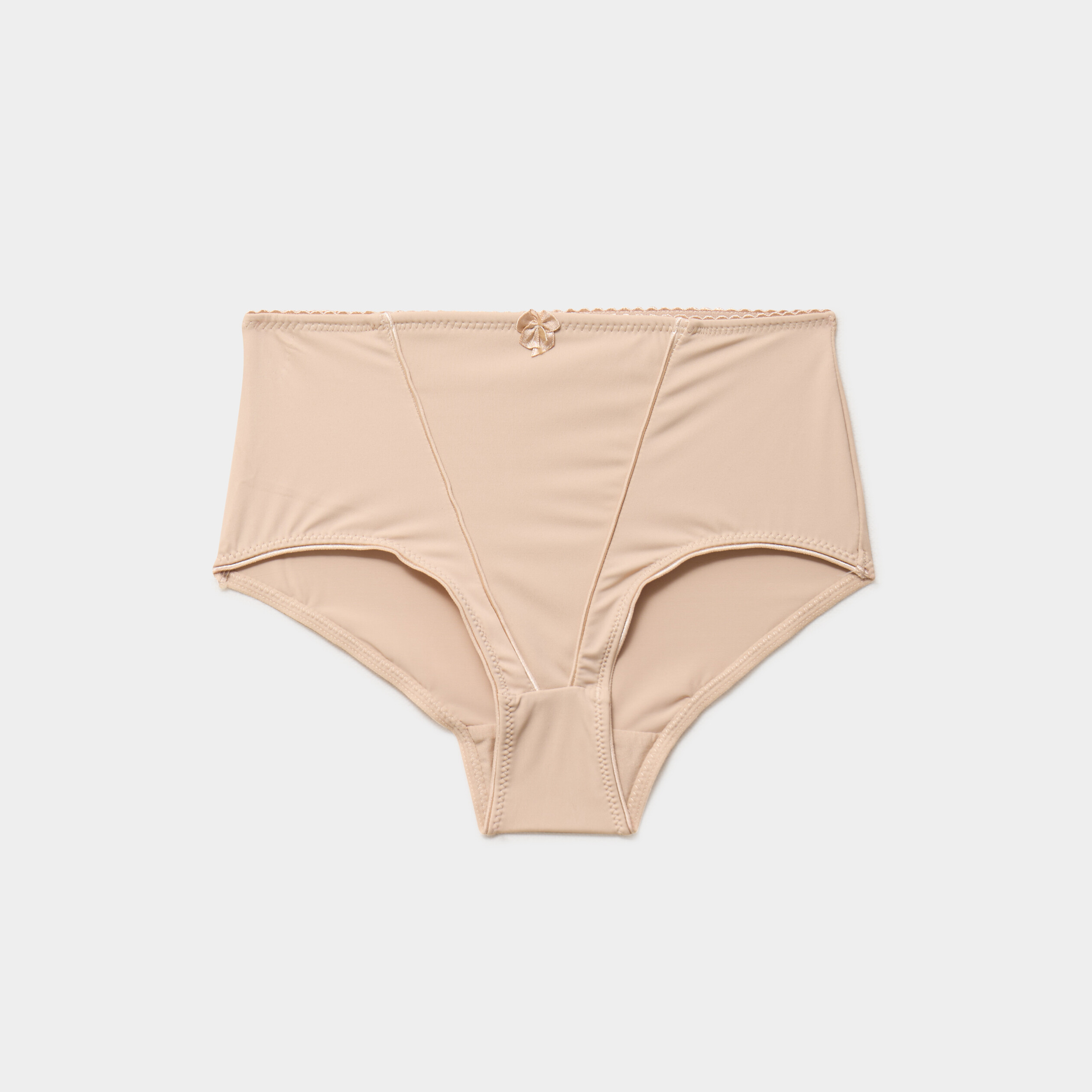 Culotte taille haute beige femme