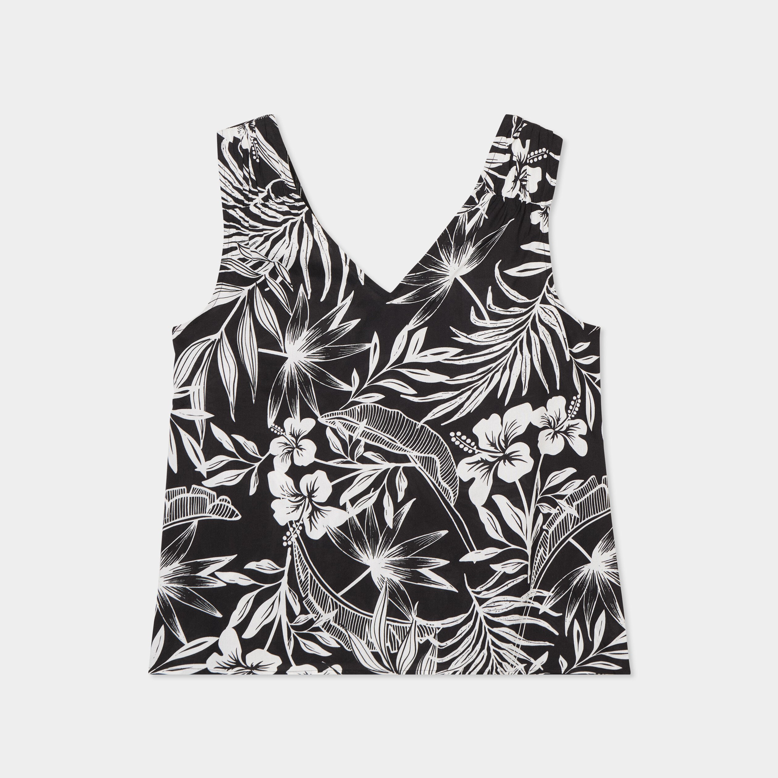 blouse col en v bretelles larges noir femme Blouse col en V bretelles larges noir femme