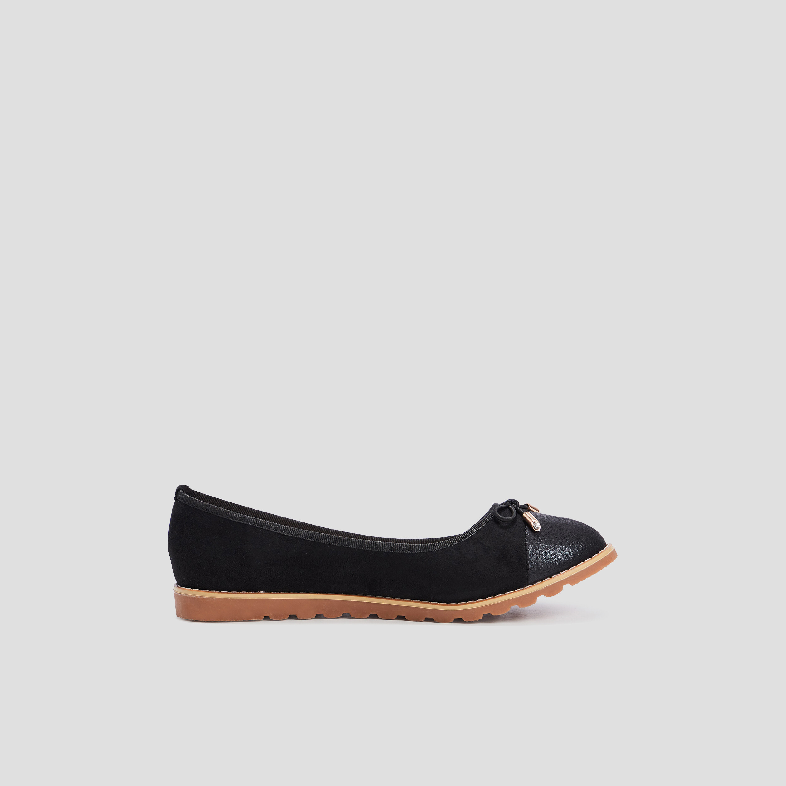 ballerines semelles crantees noir femme Ballerines semelles crantées noir femme