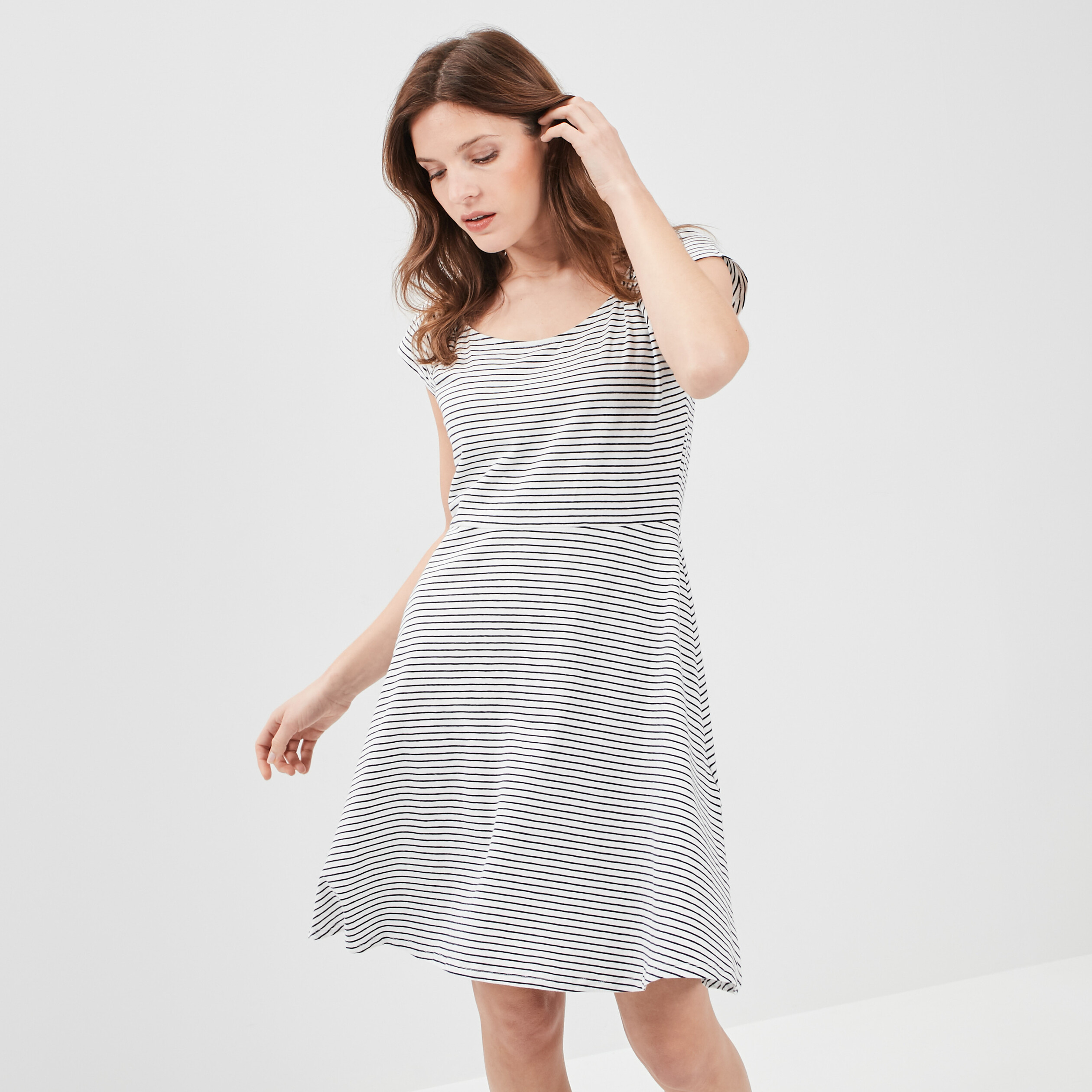 Robe évasée Creeks bleu marine femme