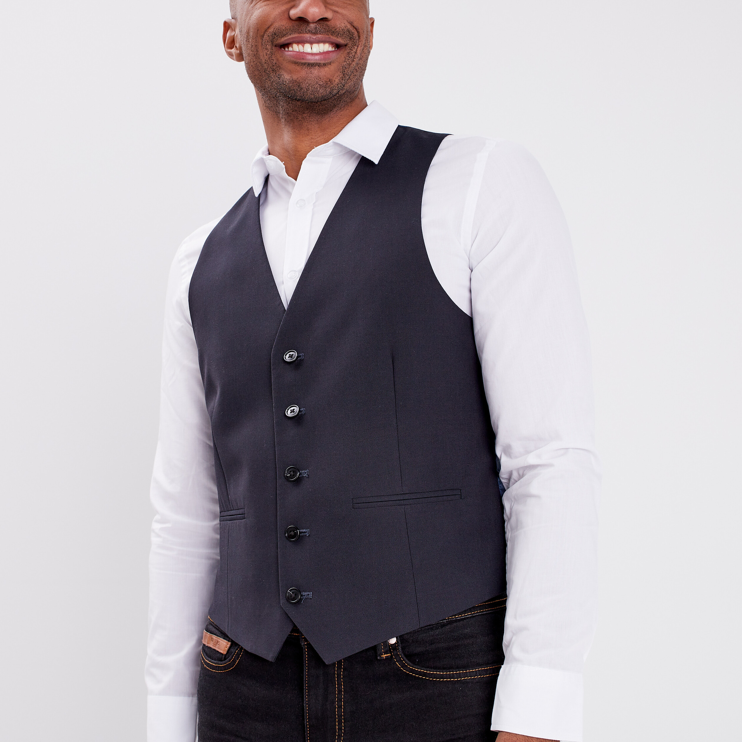 gilet de costume sans manches bleu homme Gilet de costume sans manches bleu homme