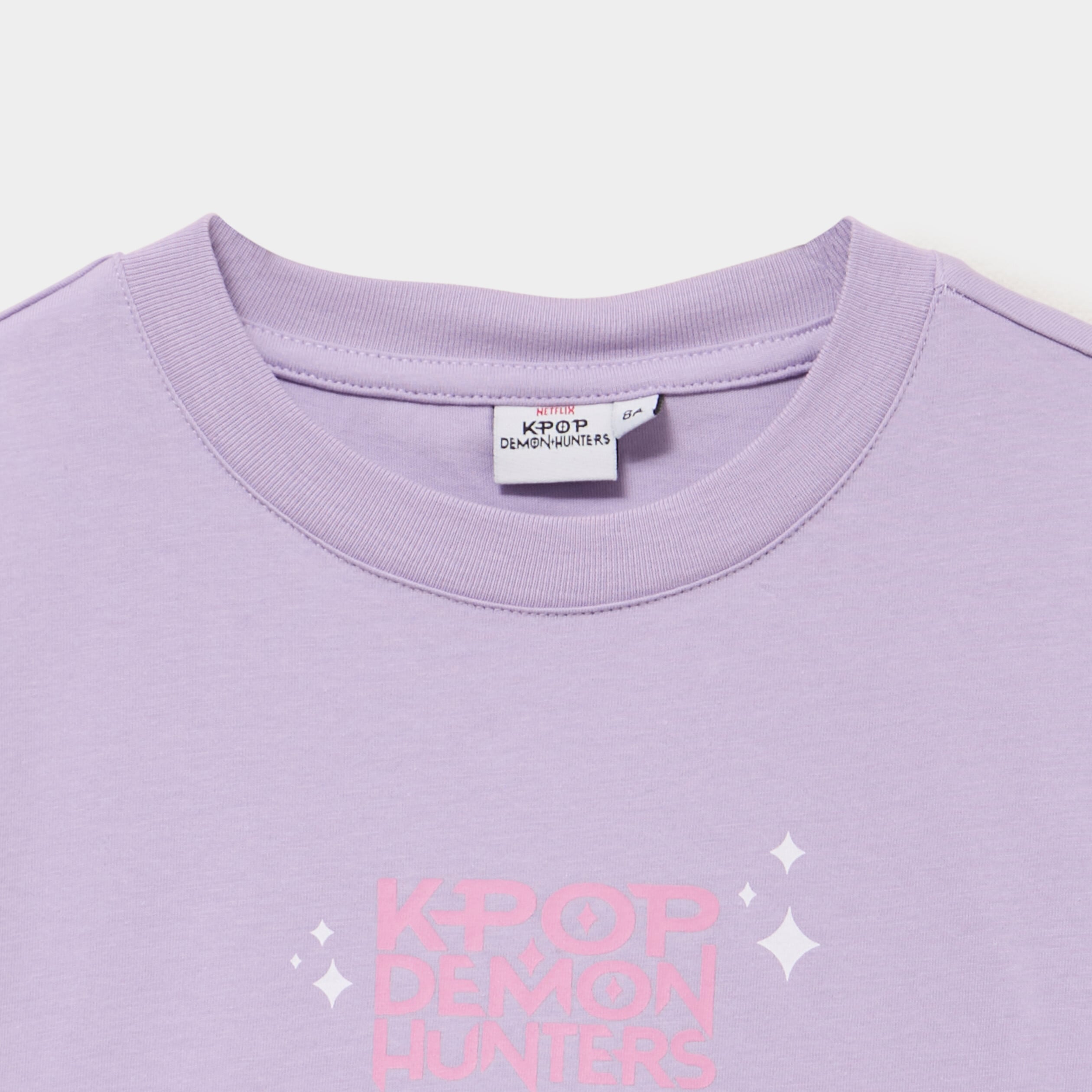 T-shirt oversize Kpop Demon Hunters parme fille