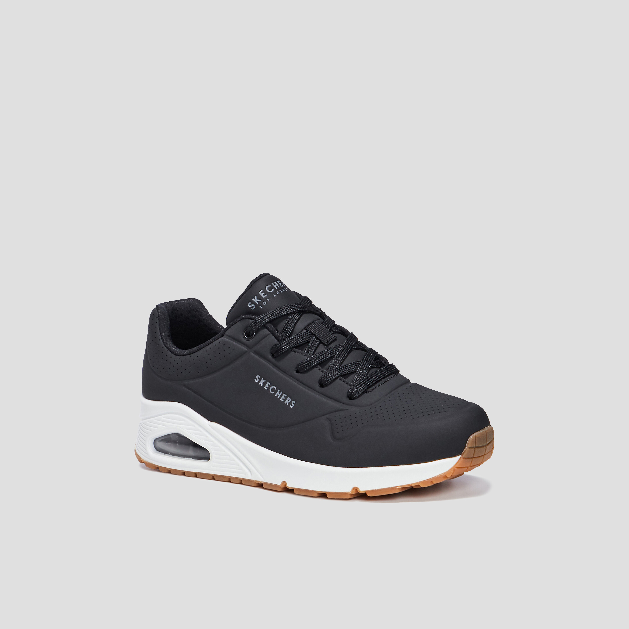 baskets running a lacets skechers uno noir femme Baskets running à lacets Skechers Uno noir femme
