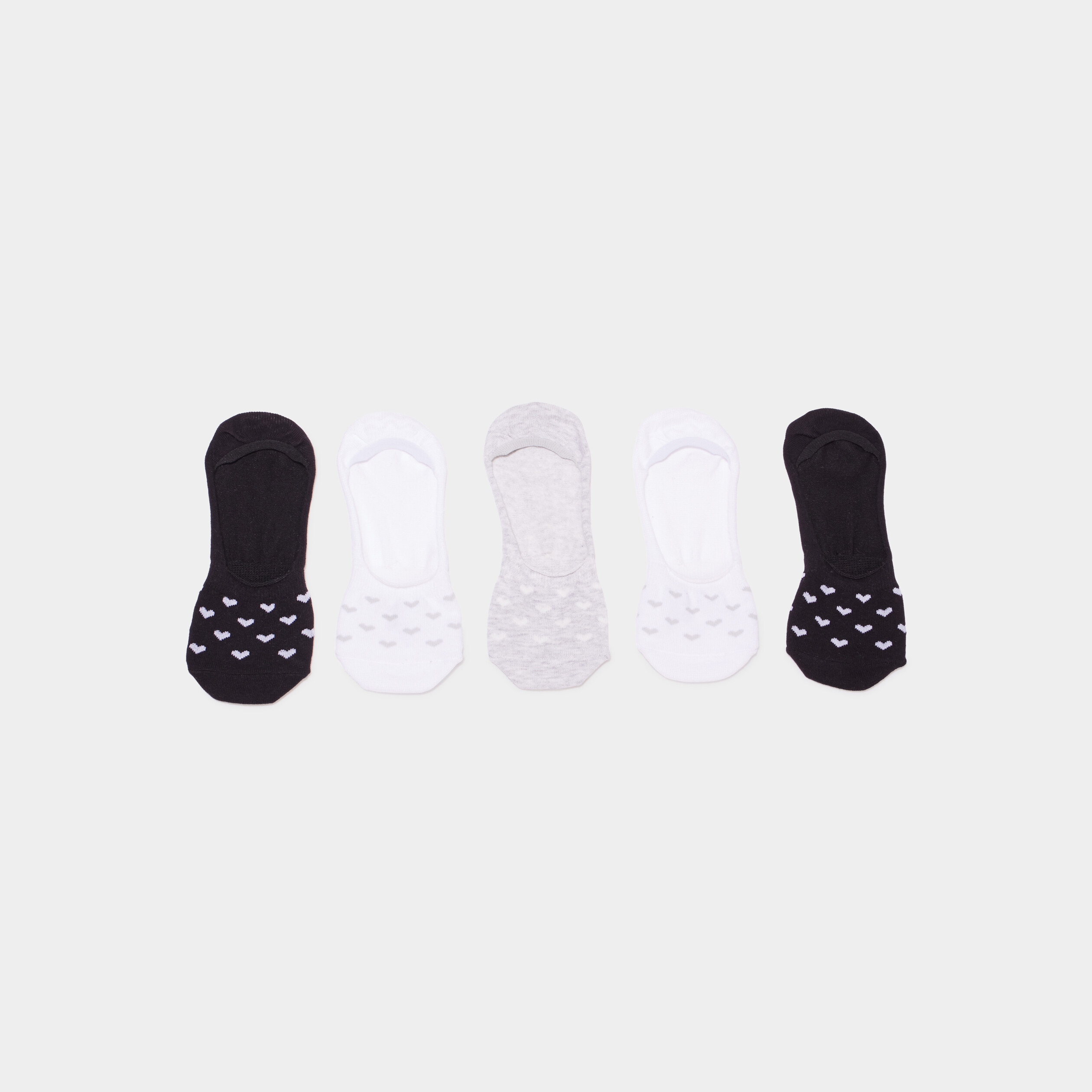 Lot 5 paires chaussettes invisibles multicolore femme La Halle