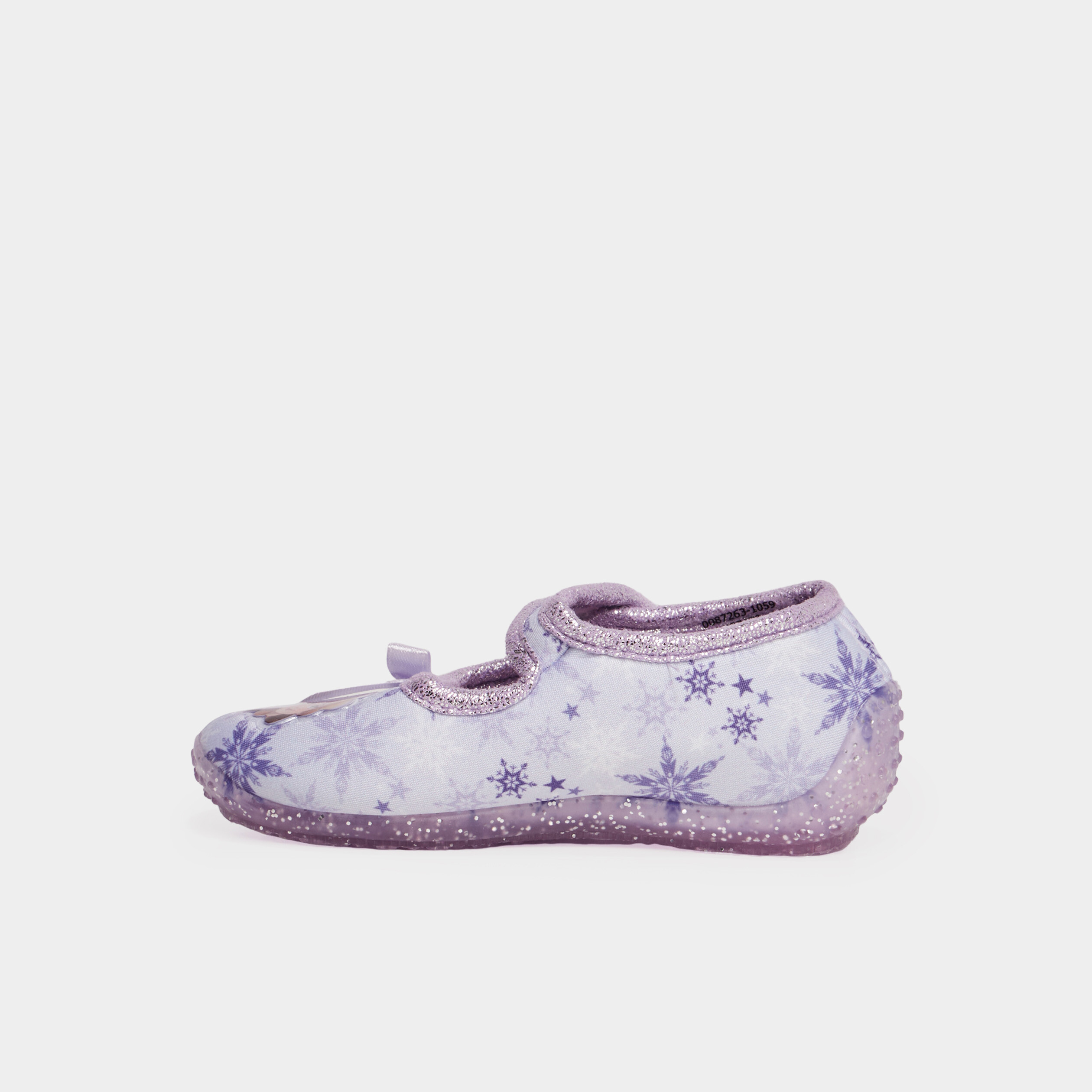 Chaussons ballerines Reine des neiges mauve fille