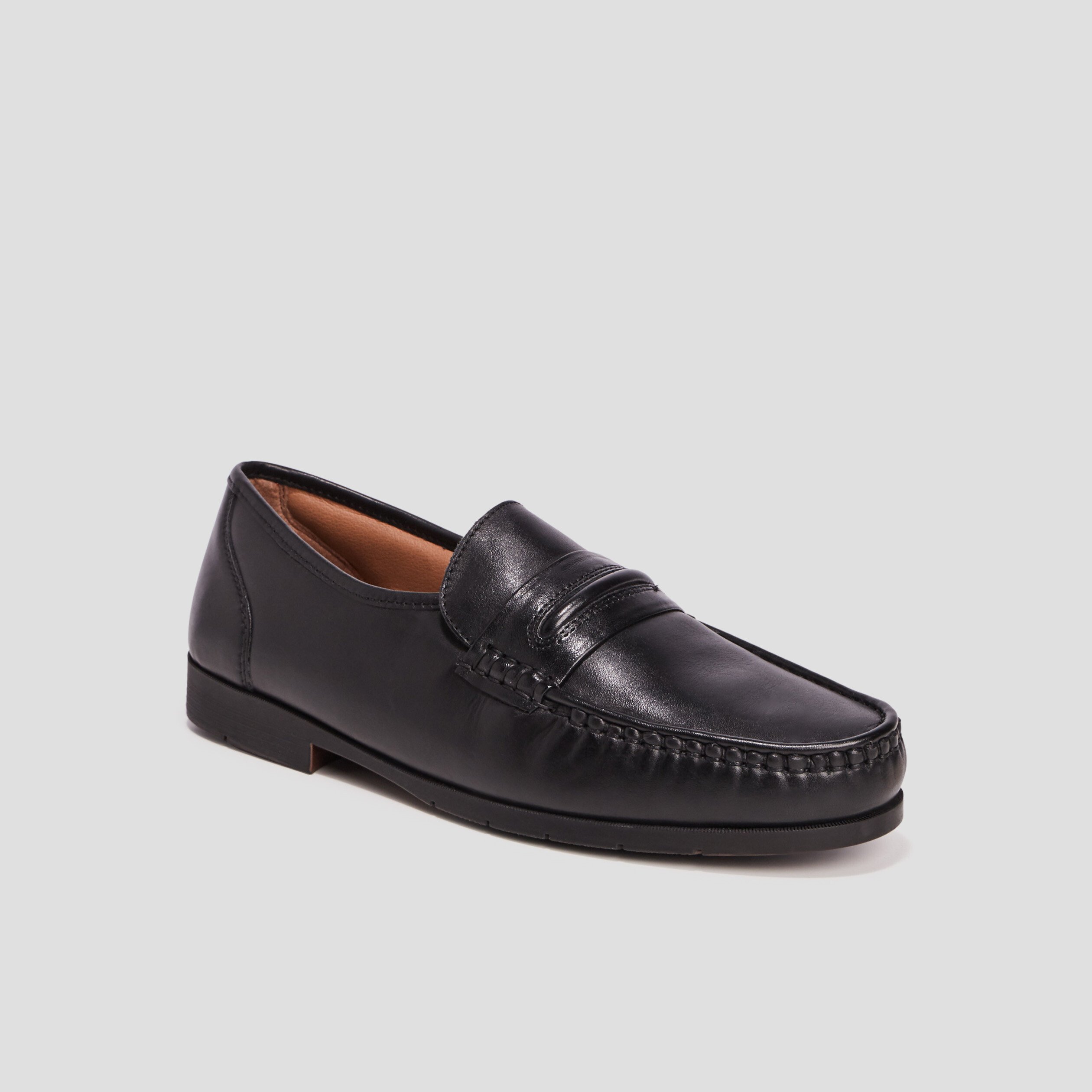 mocassins en cuir noir homme Mocassins en cuir noir homme