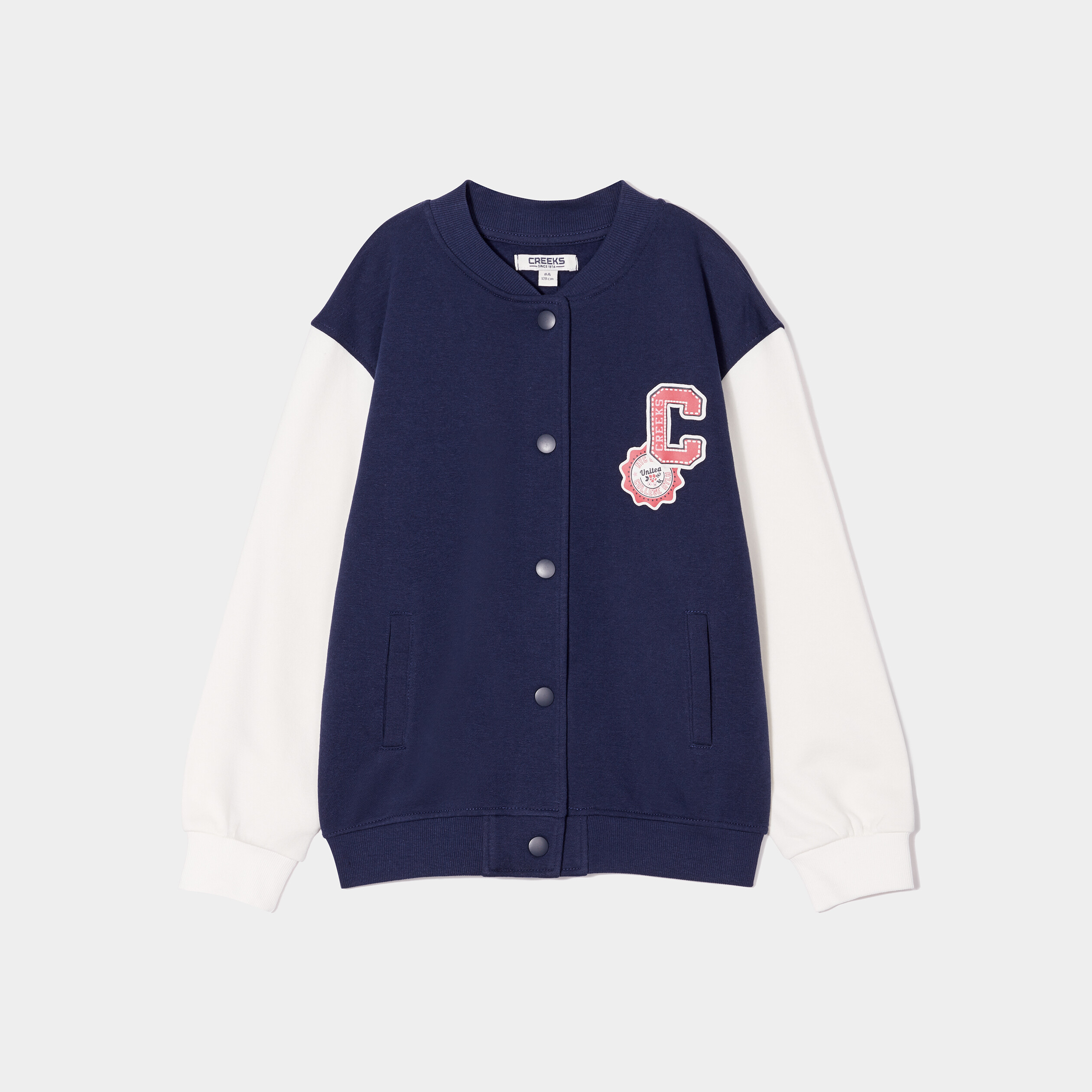 gilet teddy boutonne creeks bleu marine fille Gilet teddy boutonné Creeks bleu marine fille