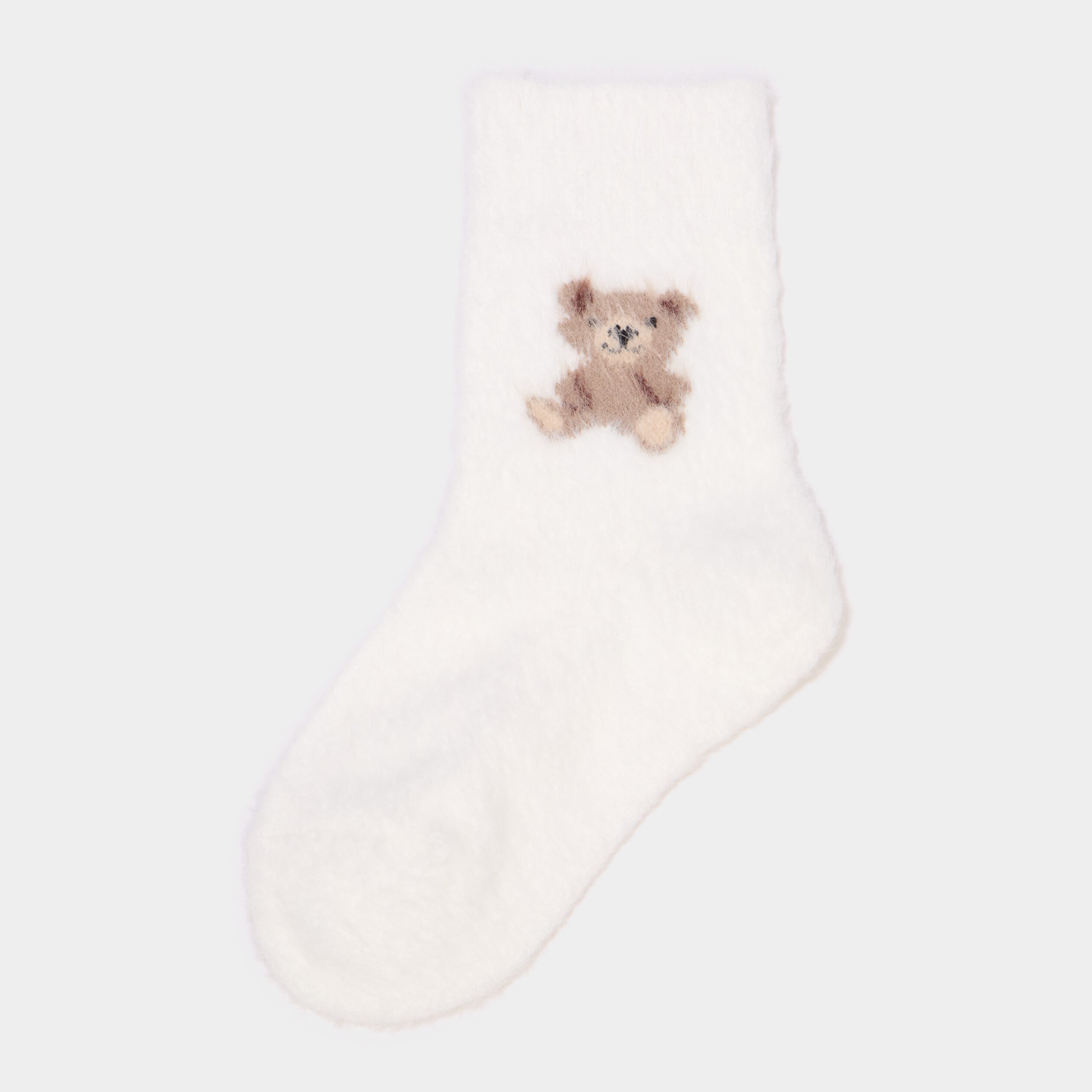 Lot 2 paires chaussettes d'int&eacute;rieur ivoire fille