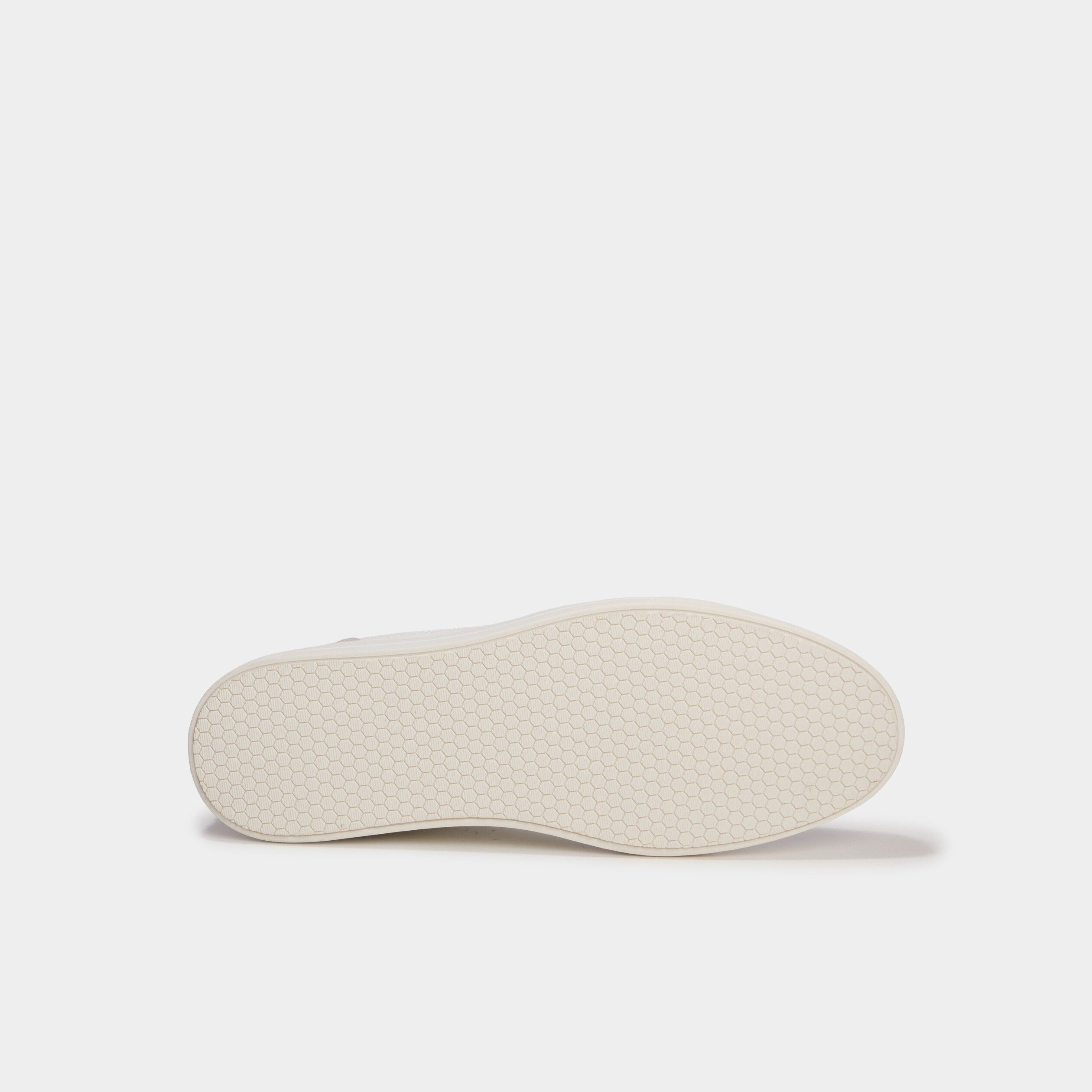 Baskets &agrave; lacets bi-mati&egrave;res blanc homme