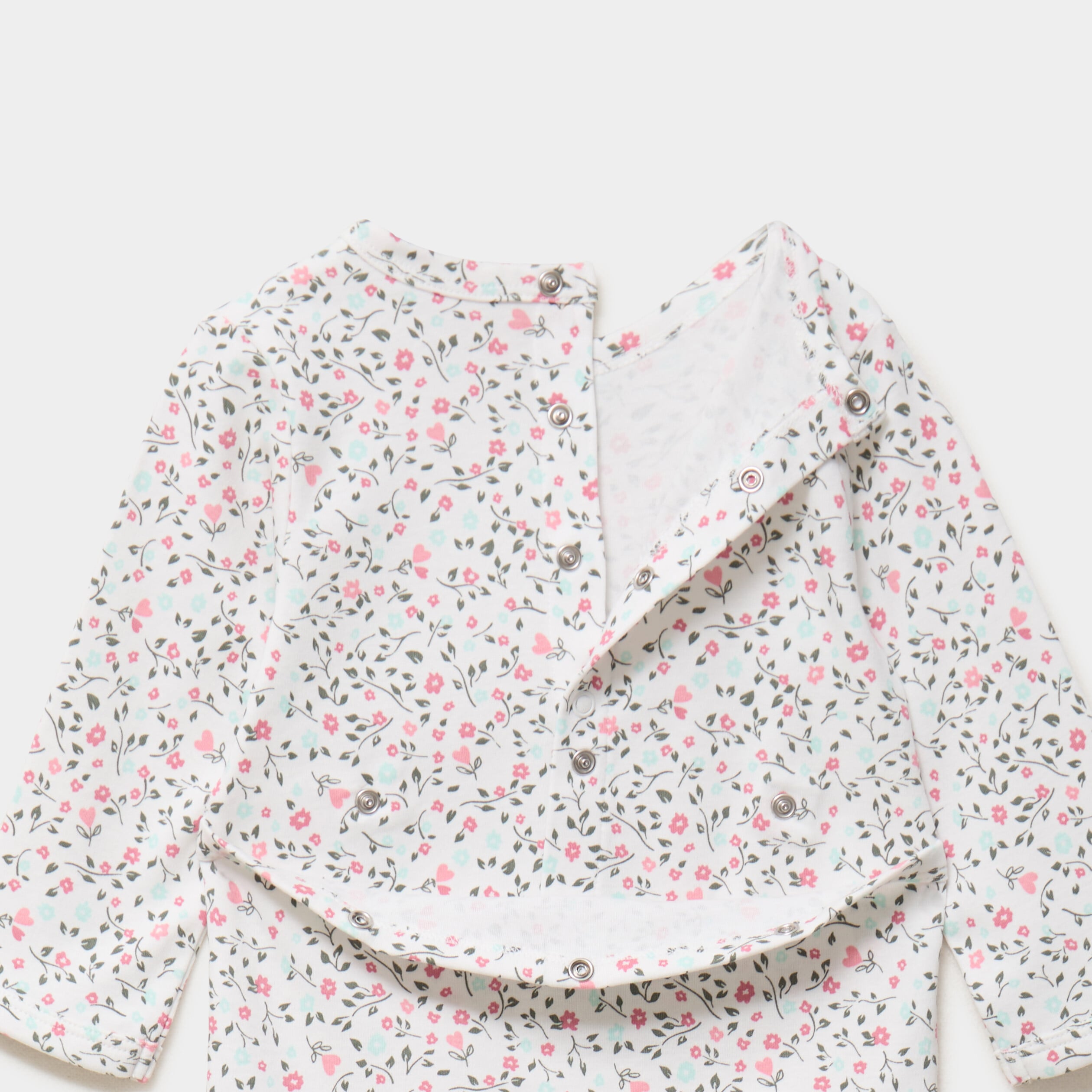 Dors-bien coton avec manches longues beige b&eacute;b&eacute;