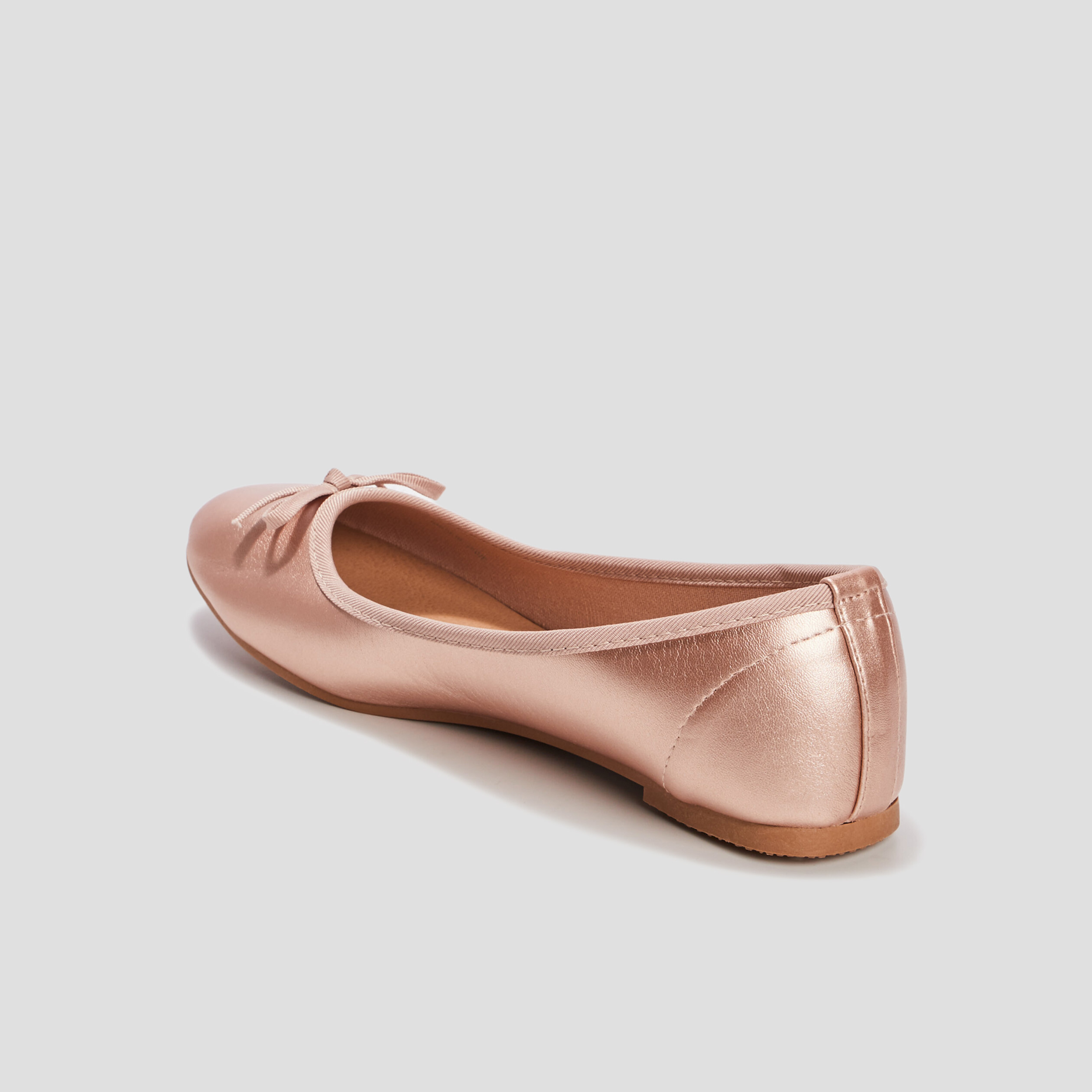 Ballerines avec noeuds sable fille