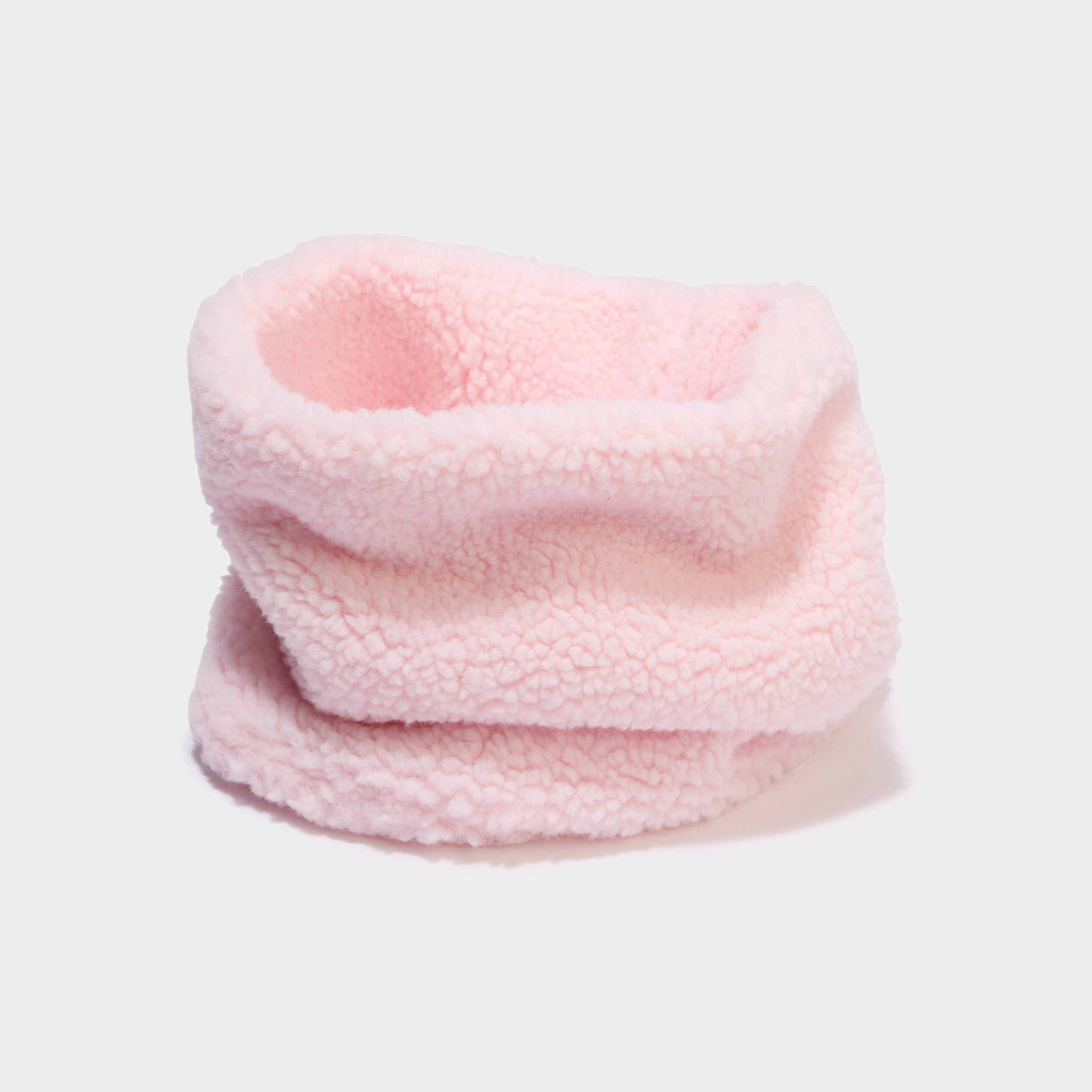 Tour de cou effet polaire rose fille