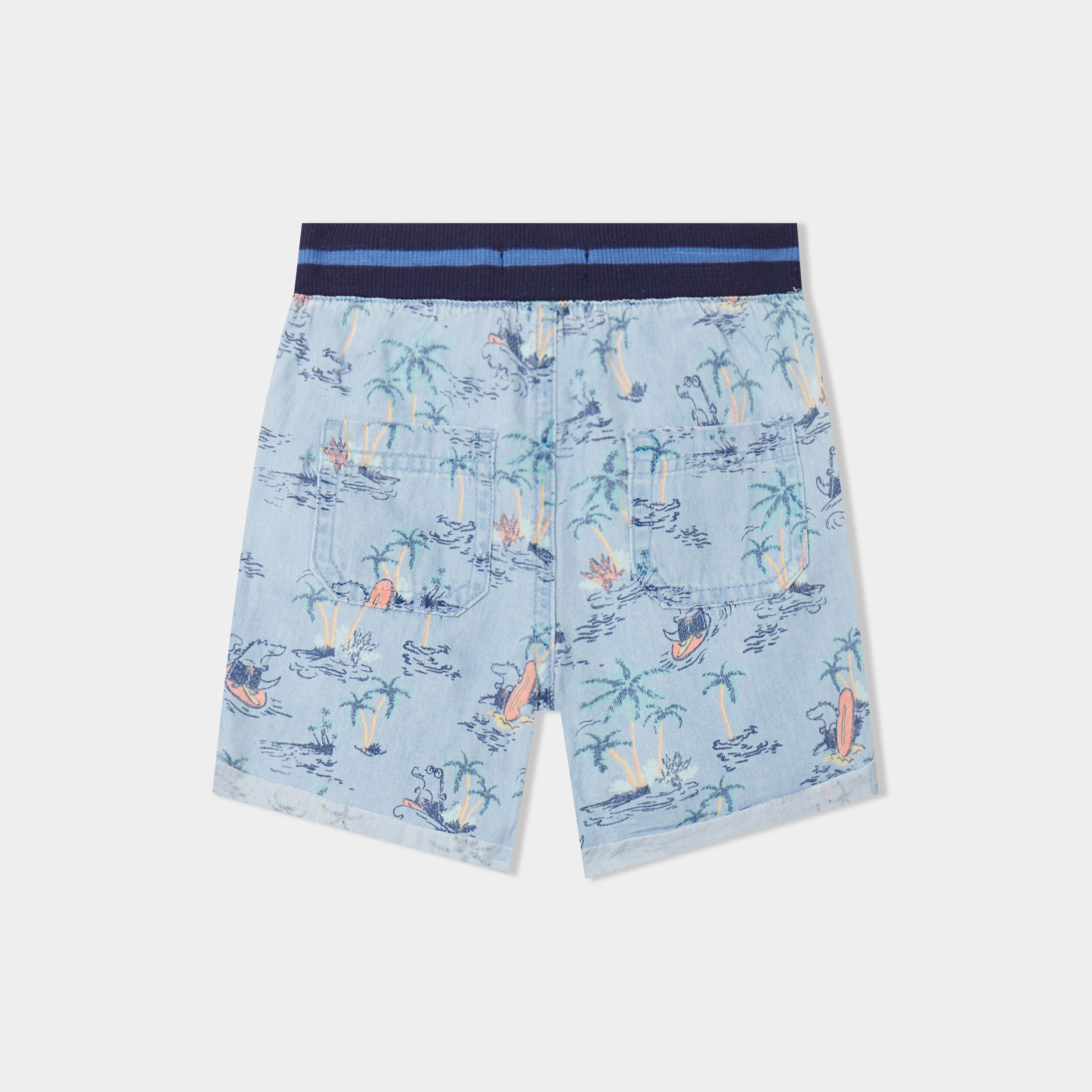 Pantalon Jean Enfant Garçon Déchiré - Taille élastique Avec Cordon, Coupe Droite Décontractée, 2 à 8 Ans
