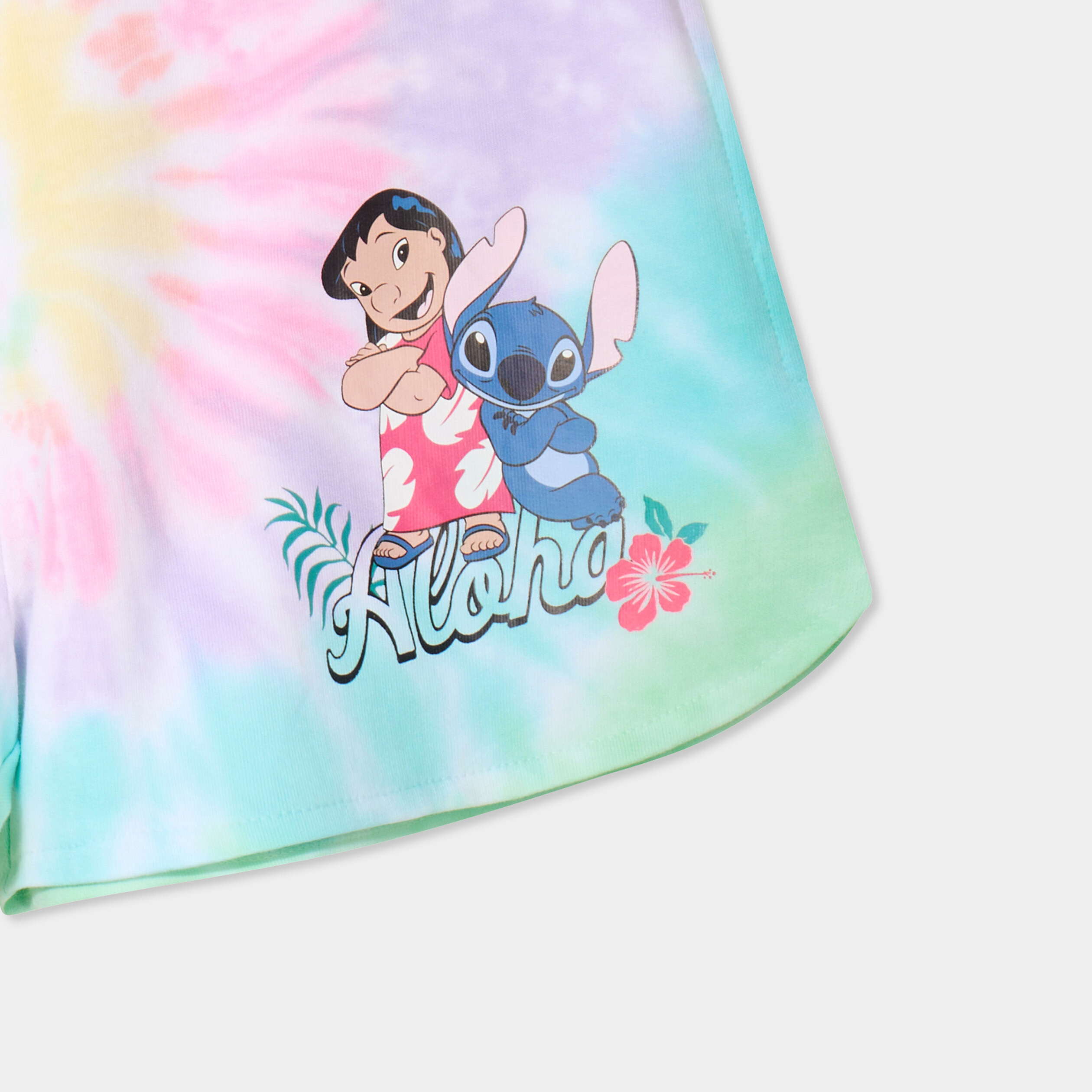 short droit coton lilo et stitch multicolore fille Short droit coton Lilo et Stitch multicolore fille