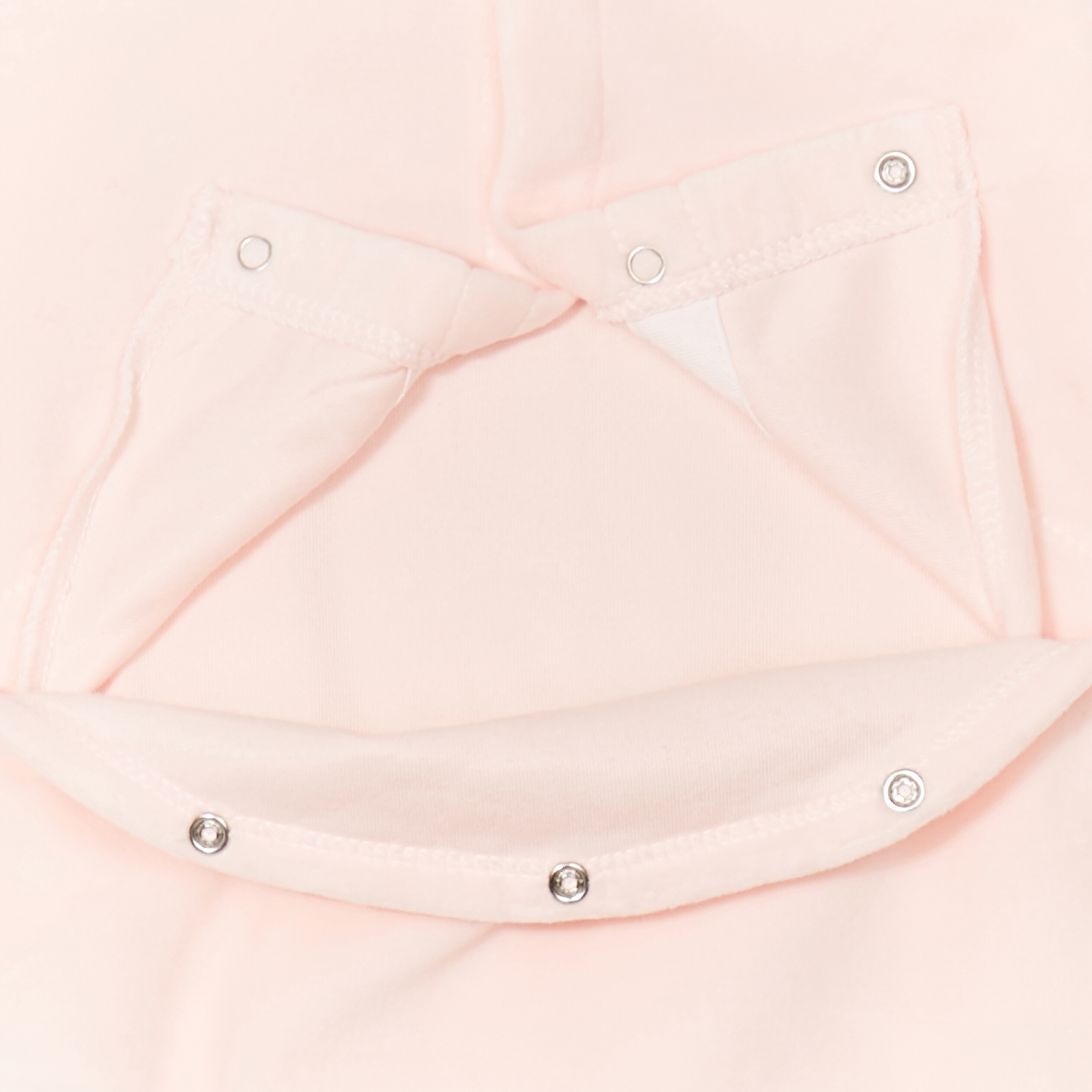 Dors-bien manches longues boutonn&eacute; rose clair b&eacute;b&eacute;