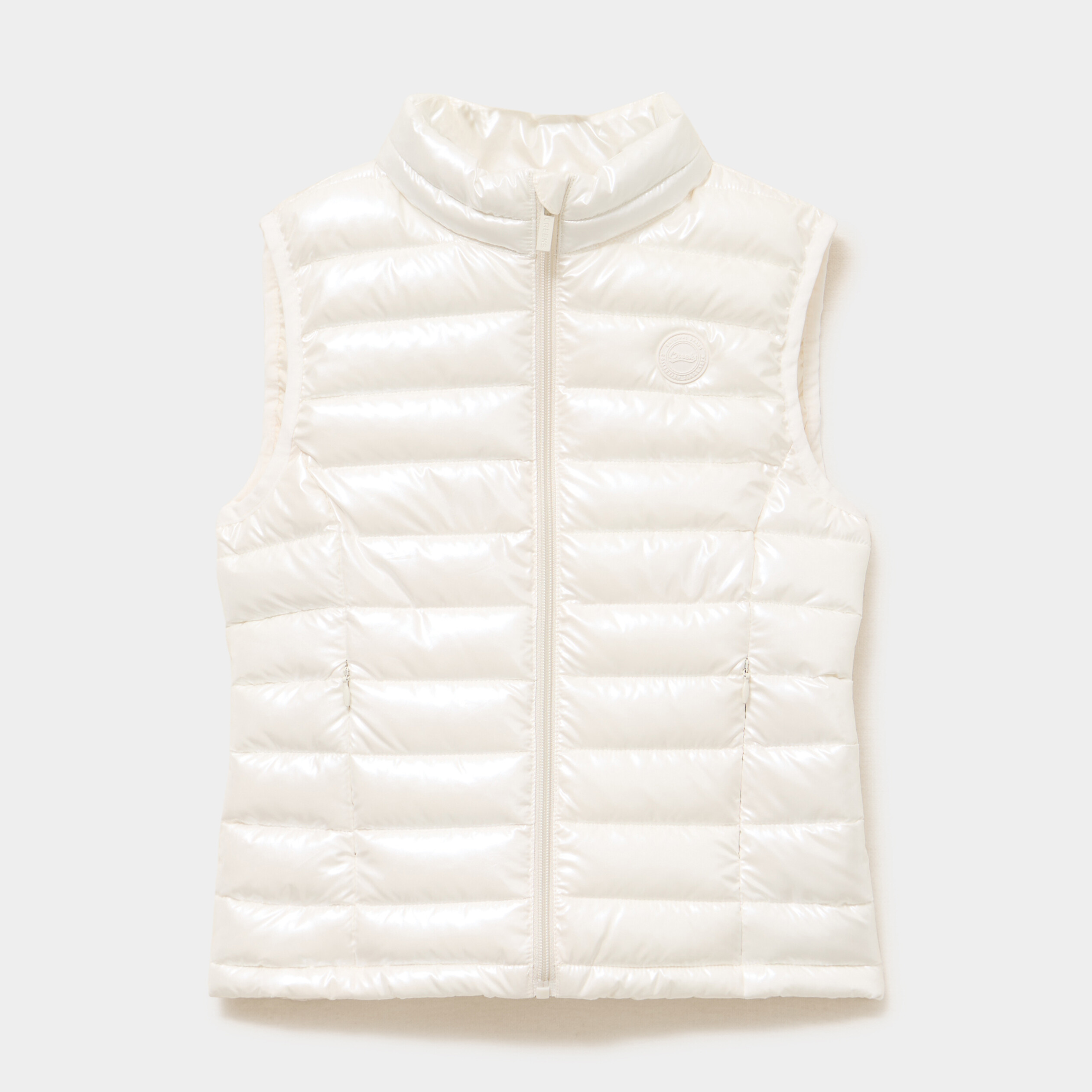 Doudoune l&eacute;g&egrave;re sans manches imperm&eacute;able blanc fille