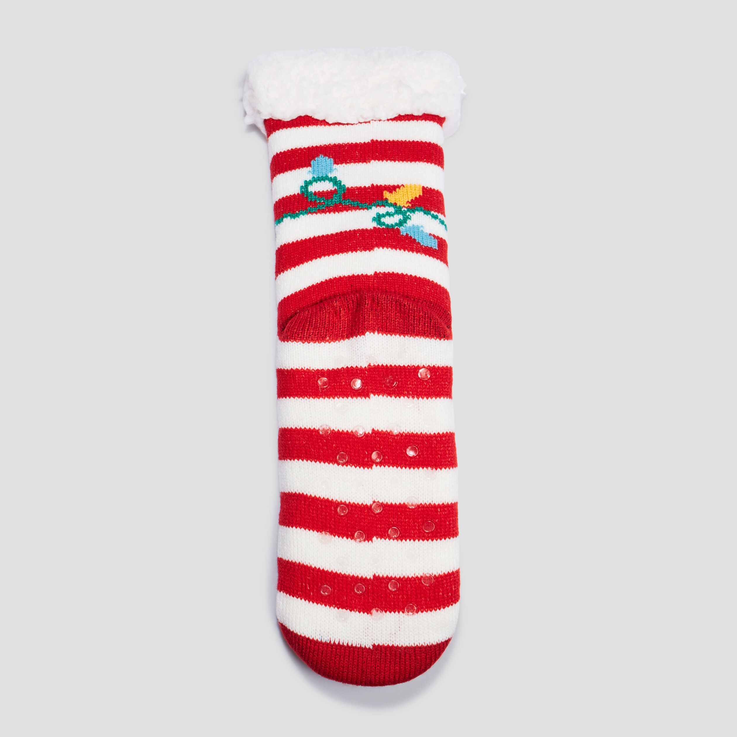 Chaussettes d'intérieur rouge femme