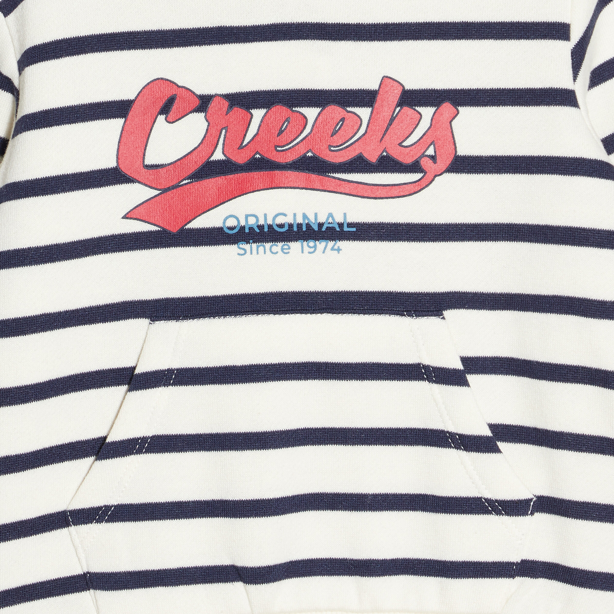 Sweat à capuche hoodie Creeks bleu marine bébé garçon