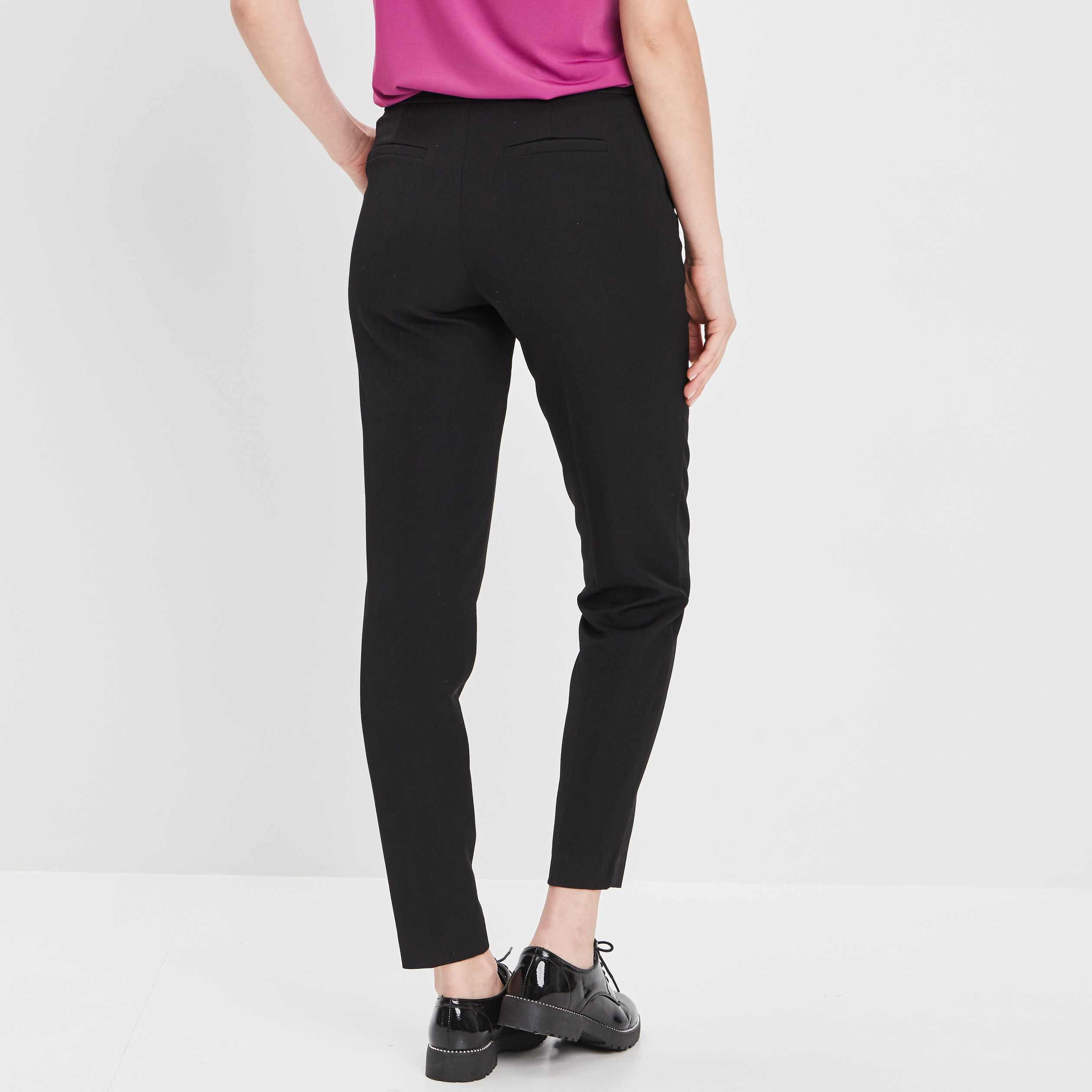 pantalon carotte noir femme Pantalon carotte noir femme