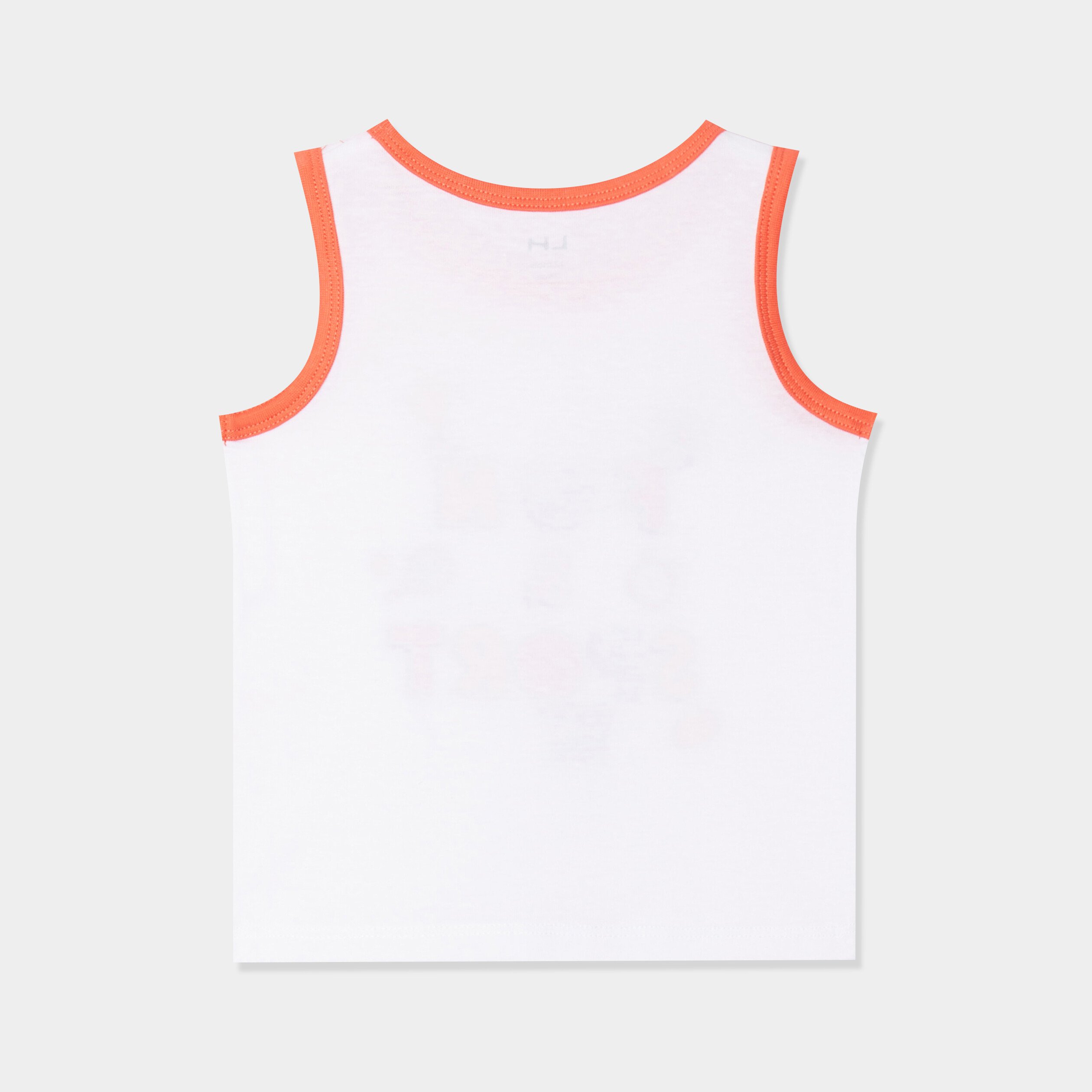 ensemble 2 pieces debardeur short coton rouge corail bebeg Ensemble 2 pièces débardeur short coton rouge corail bébé garçon
