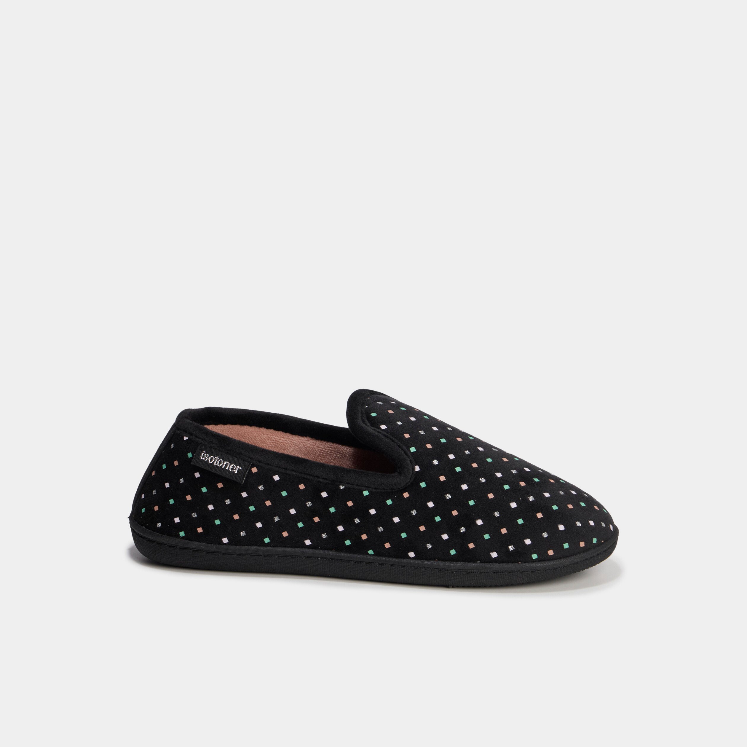 chaussons isotoner vert anis femme Chaussons Isotoner vert anis femme