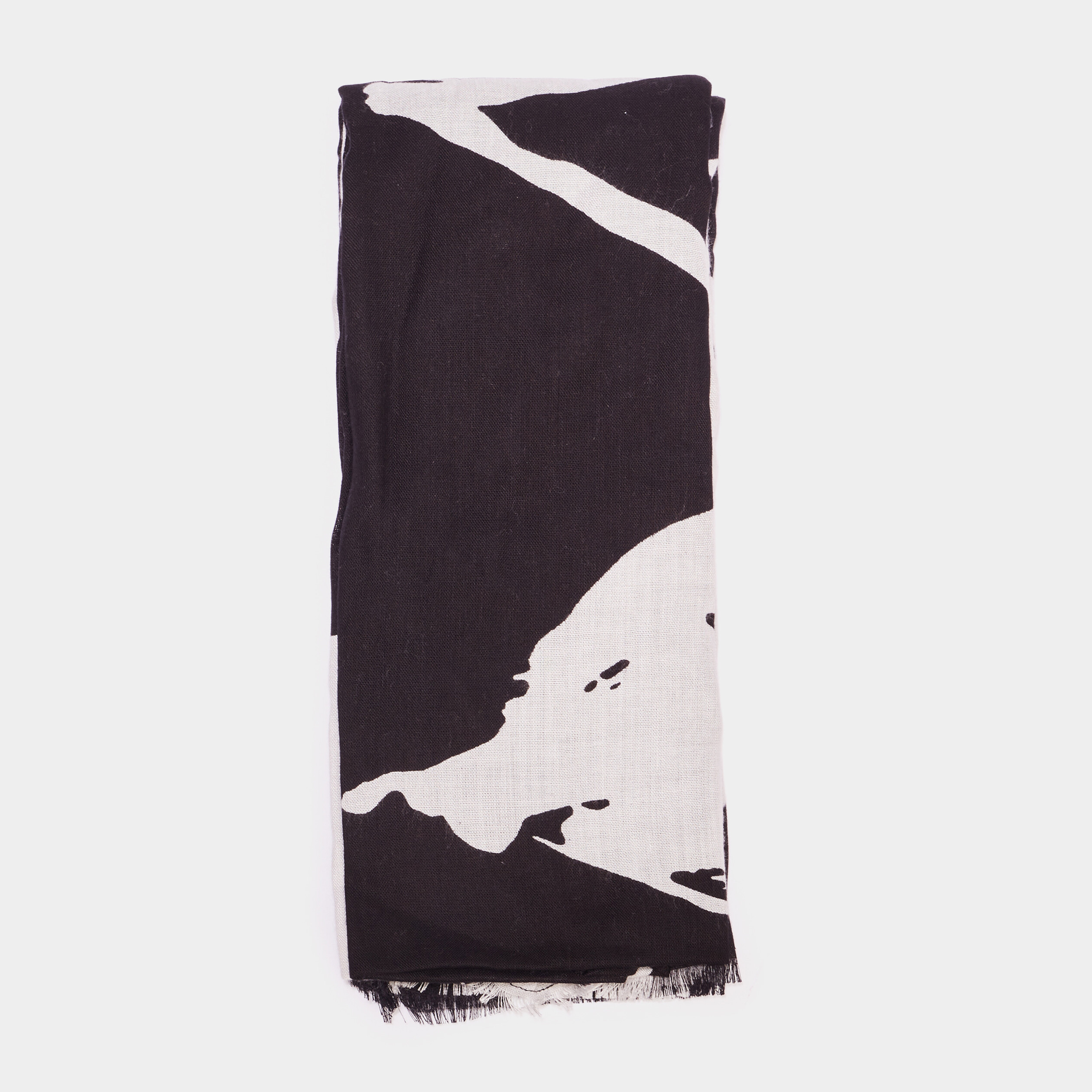 Foulard Bords à Franges Fines Ecru Femme | La Halle