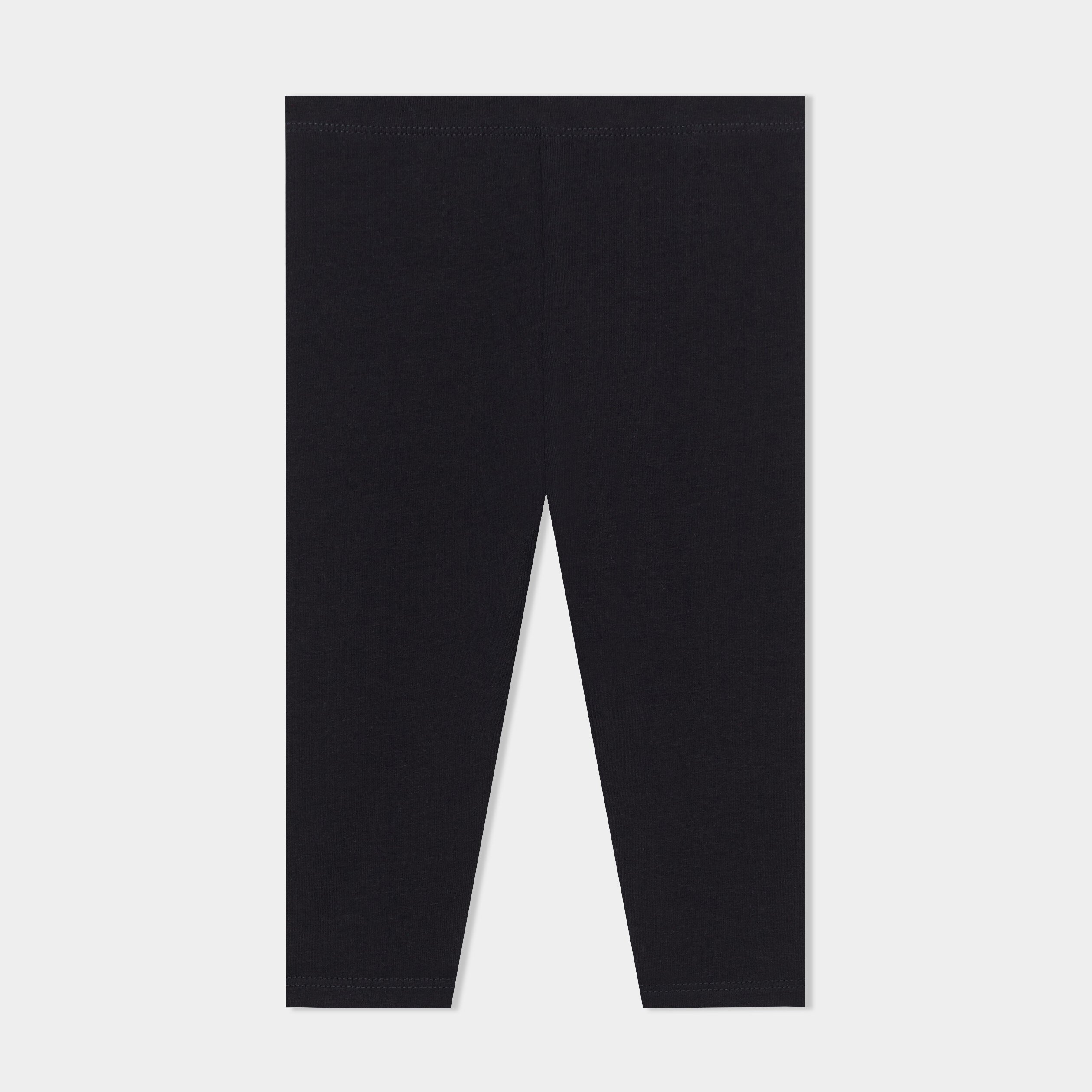 legging uni en coton noir bebef Legging uni en coton noir bébé fille