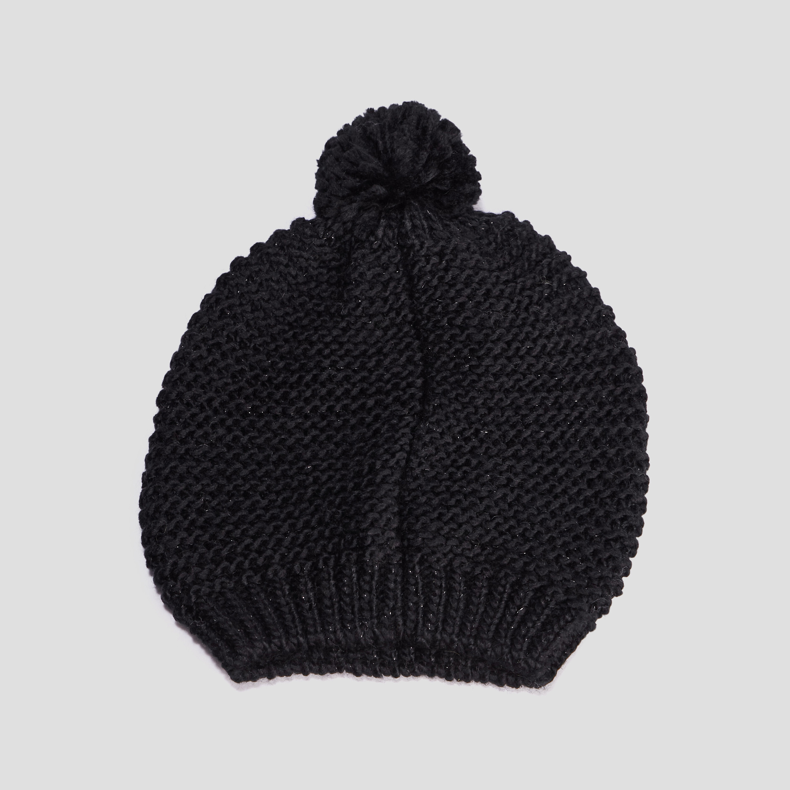 bonnet a pompons noir femme Bonnet à pompons noir femme
