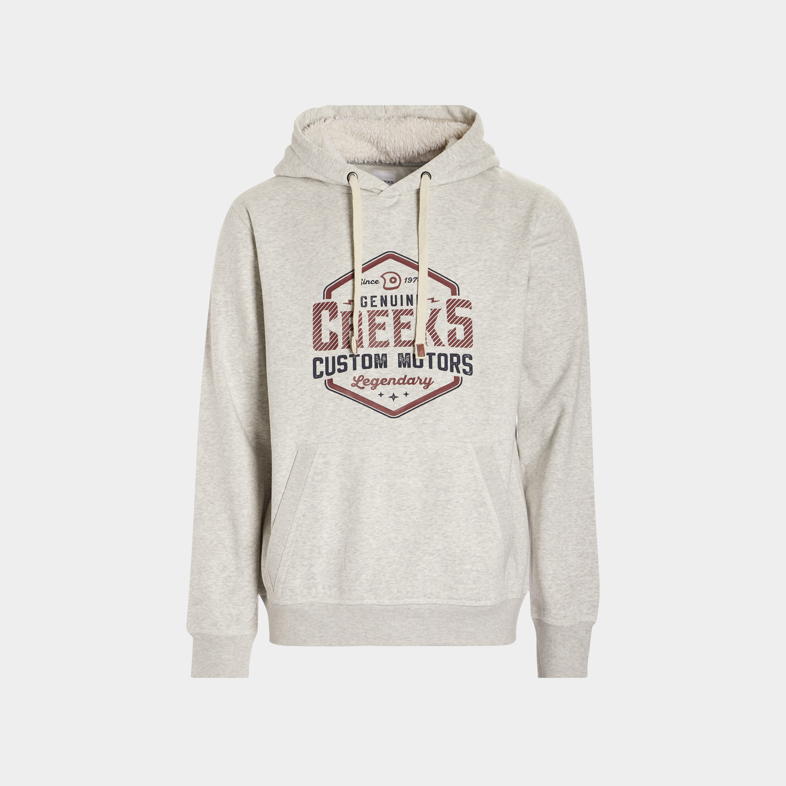 Sweat à capuche hoodie Creeks ivoire homme