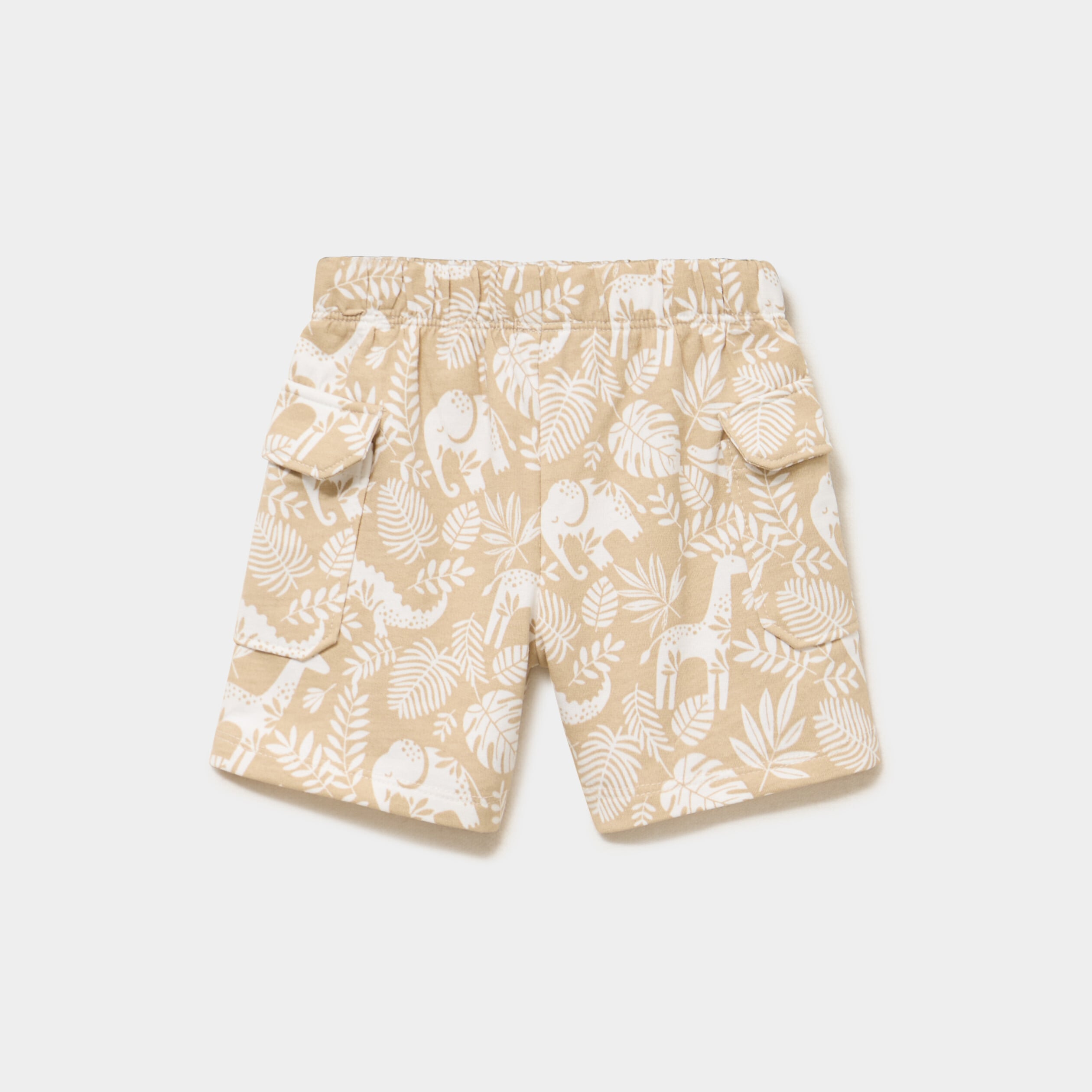Short poches avec rabat beige b&eacute;b&eacute; gar&ccedil;on