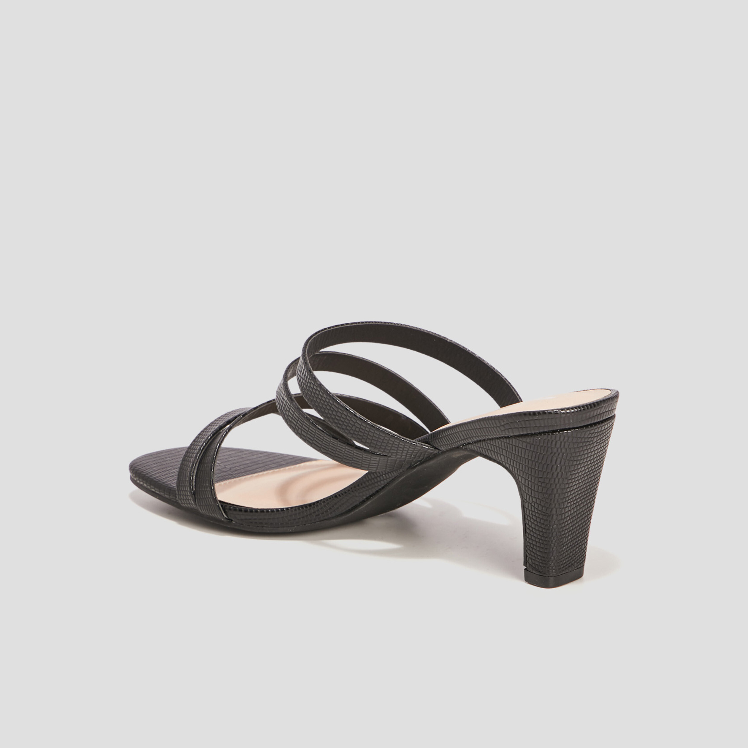 Mules &agrave; talons noir femme