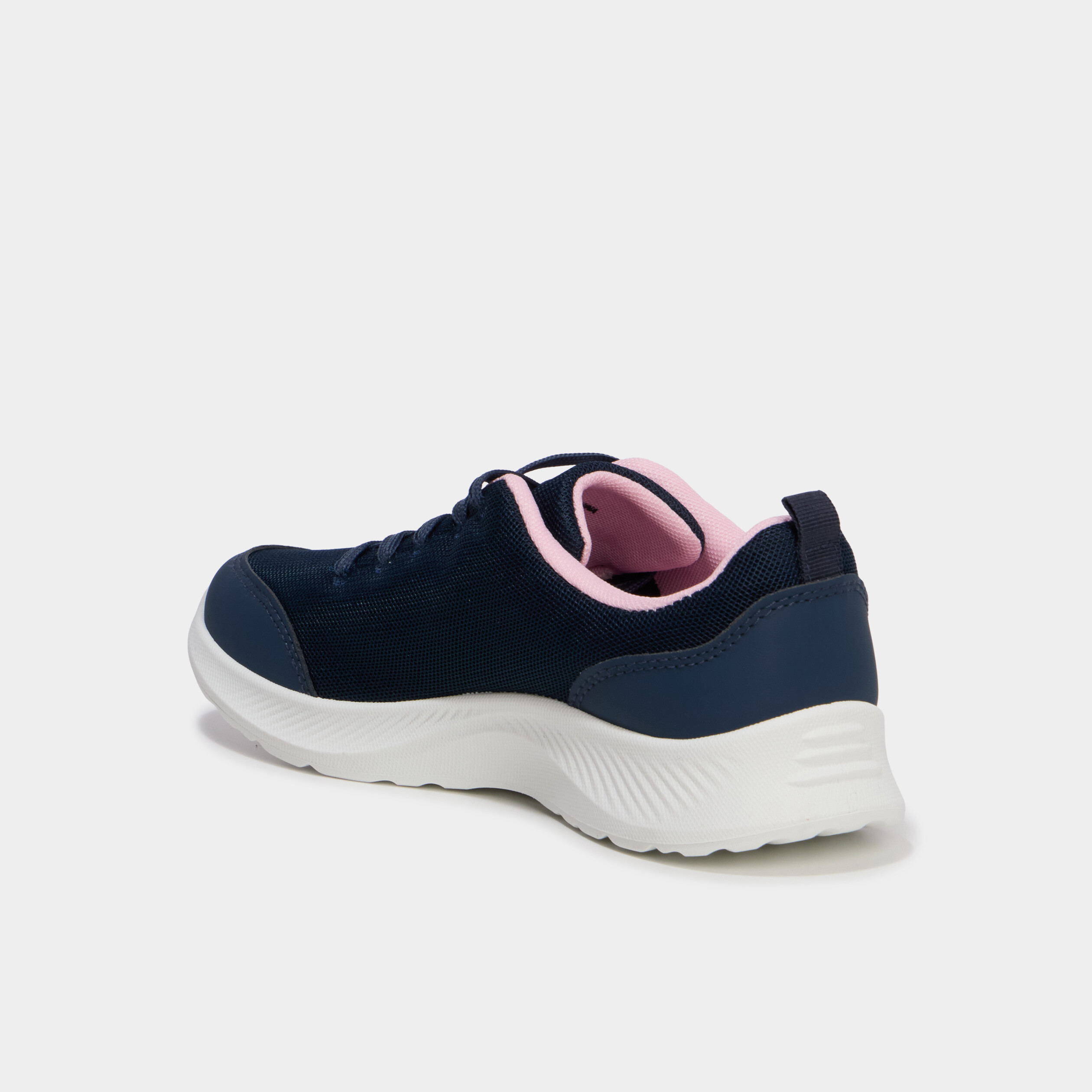Baskets running &agrave; lacets bleu marine fille