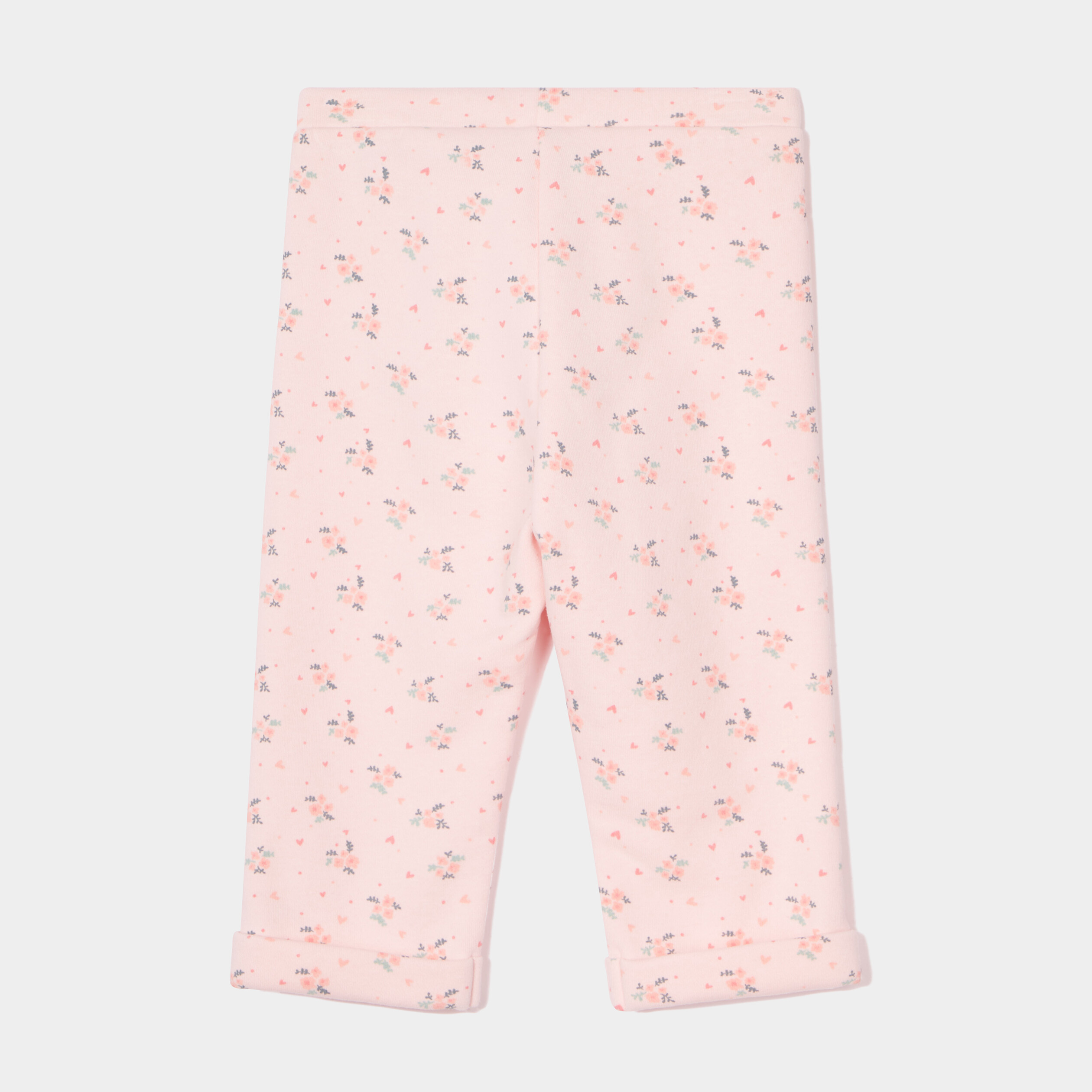 jegging taille elastiquee avec noeud rose clair bebef Jegging taille élastiquée avec noeud rose clair bébé fille